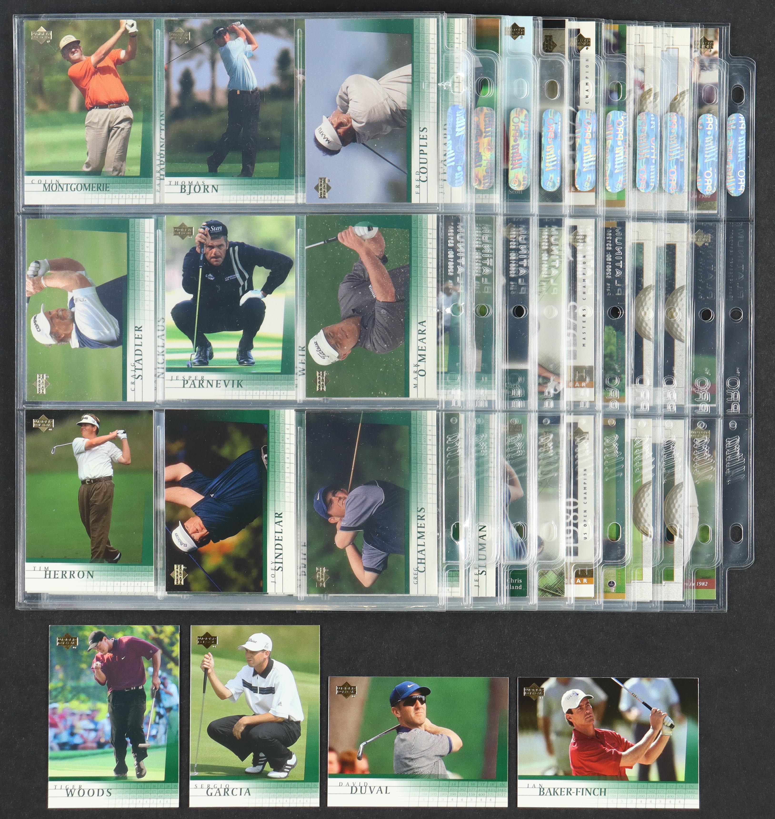 2001 Upper Deck Golf Complete Set of (200) Cards with Tiger Woods #1 RC, Sergio Garcia #3 RC, David Duval #2, Ian Baker-Finch #4 at PristineAuction.com 2001 Upper Deck Golf Complete Set of (200) Cards with Tiger Woods #1 RC, Sergio Garcia #3 RC, David Duval #2, Ian Baker-Finch #4 at PristineAuction.com