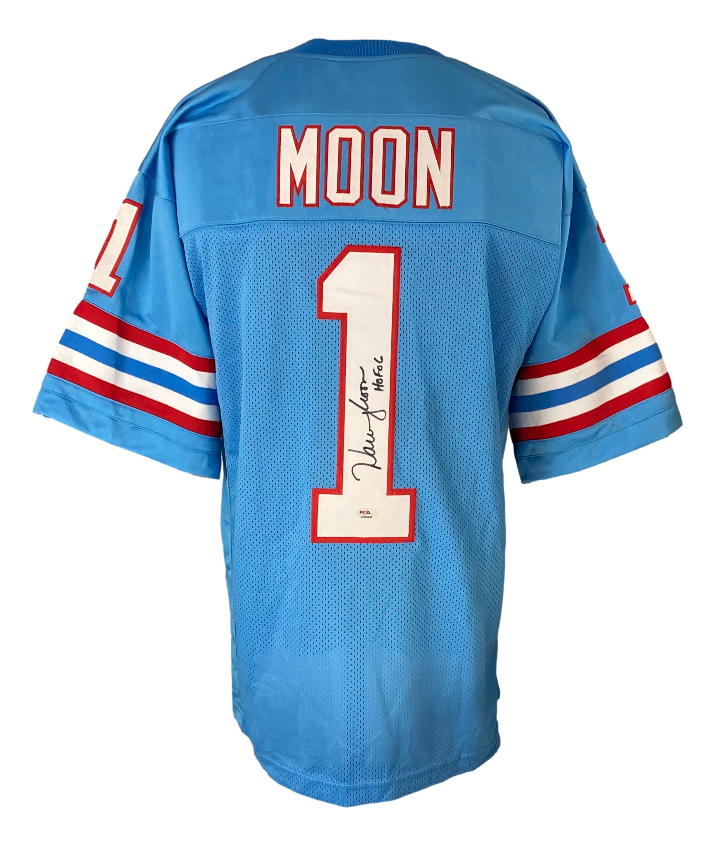 Warren Moon Signed Jersey Inscribed "HOF 06" (PSA) at PristineAuction.com Warren Moon Signed Jersey Inscribed "HOF 06" (PSA) at PristineAuction.com