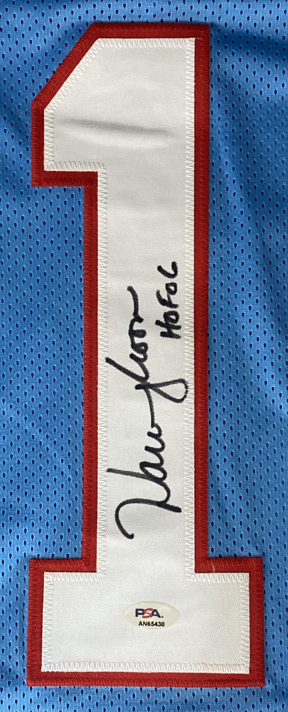 Warren Moon Signed Jersey Inscribed "HOF 06" (PSA) at PristineAuction.com Warren Moon Signed Jersey Inscribed "HOF 06" (PSA) at PristineAuction.com