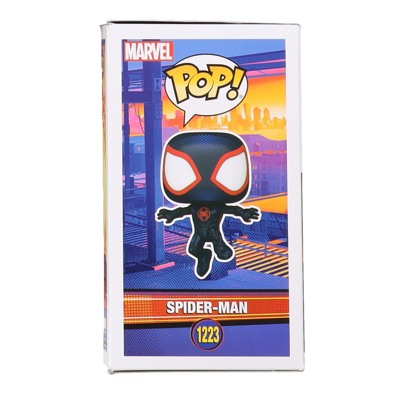 Shameik Moore Signed "Spider-Man: Across the Spider-Verse" #1223 Spider-Man Funko Pop! Vinyl Figure (JSA) at PristineAuction.com Shameik Moore Signed "Spider-Man: Across the Spider-Verse" #1223 Spider-Man Funko Pop! Vinyl Figure (JSA) at PristineAuction.com