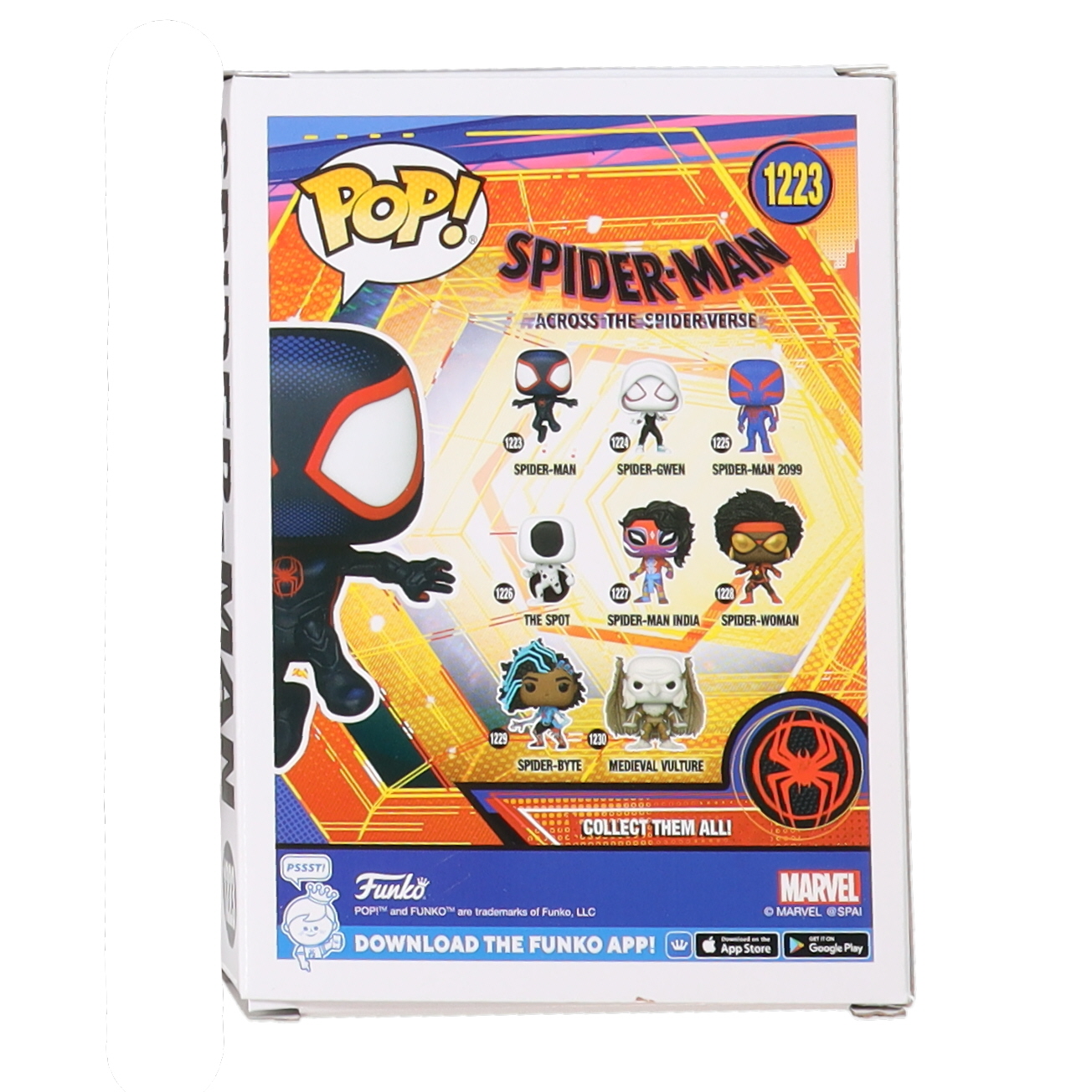 Shameik Moore Signed "Spider-Man: Across the Spider-Verse" #1223 Spider-Man Funko Pop! Vinyl Figure (JSA) at PristineAuction.com Shameik Moore Signed "Spider-Man: Across the Spider-Verse" #1223 Spider-Man Funko Pop! Vinyl Figure (JSA) at PristineAuction.com