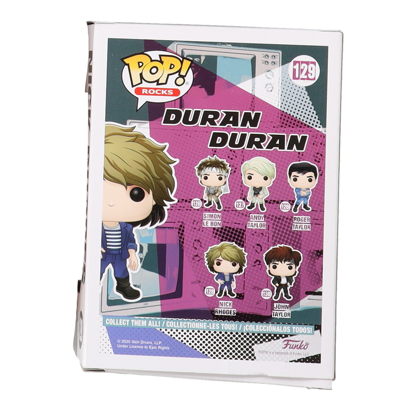Nick Rhodes Signed Duran Duran #129 Funko! Pop Figure (Beckett) at PristineAuction.com Nick Rhodes Signed Duran Duran #129 Funko! Pop Figure (Beckett) at PristineAuction.com