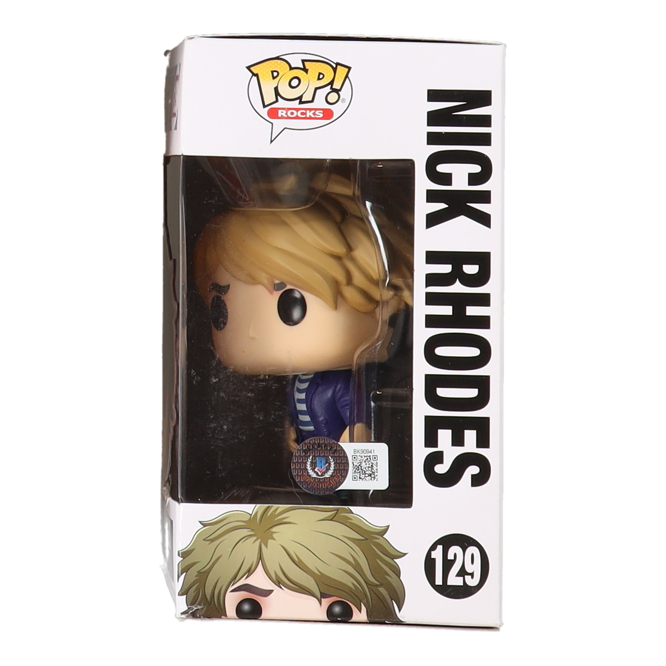 Nick Rhodes Signed Duran Duran #129 Funko! Pop Figure (Beckett) at PristineAuction.com Nick Rhodes Signed Duran Duran #129 Funko! Pop Figure (Beckett) at PristineAuction.com