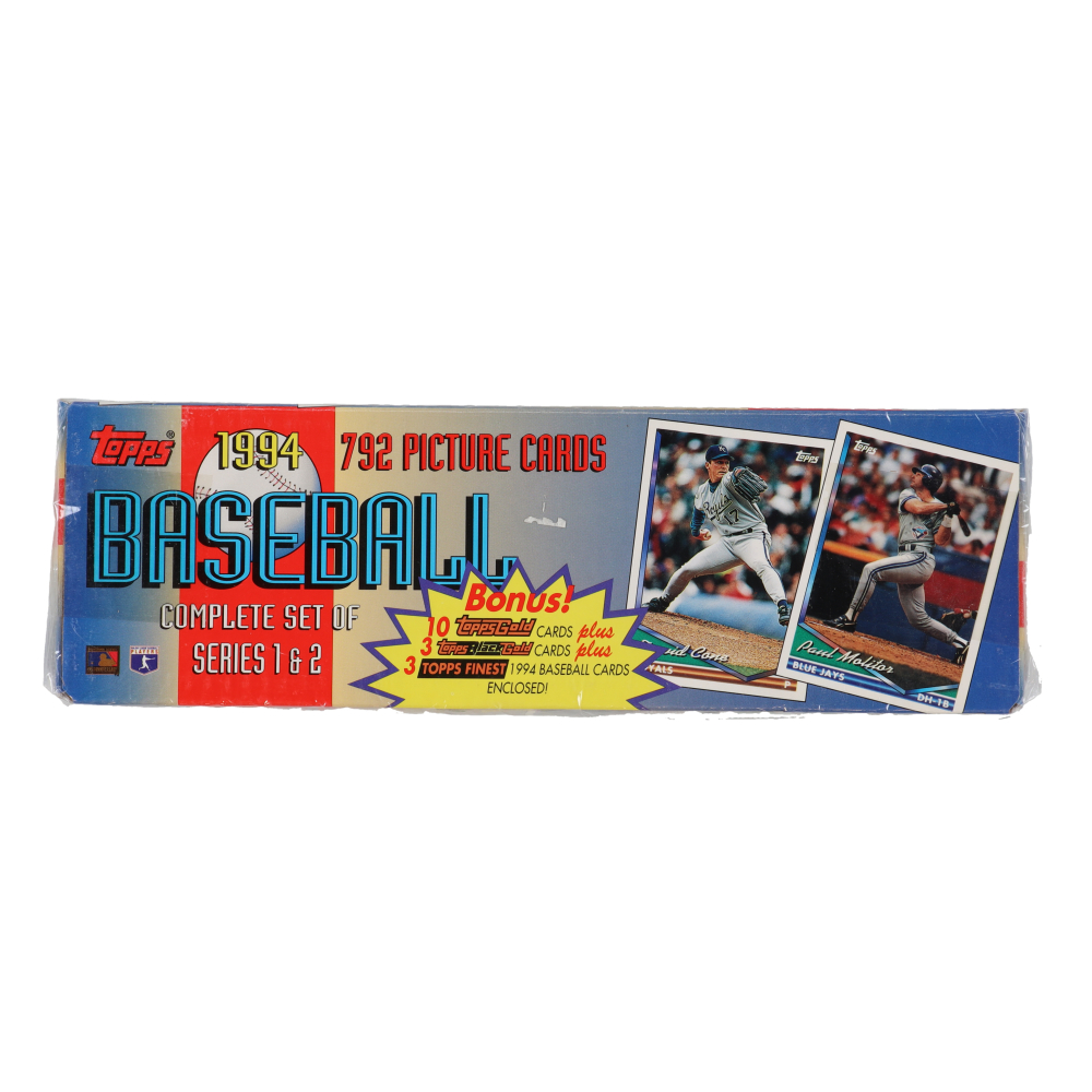 1994 Topps Baseball Factory Set With (792) Cards Pristine Auction