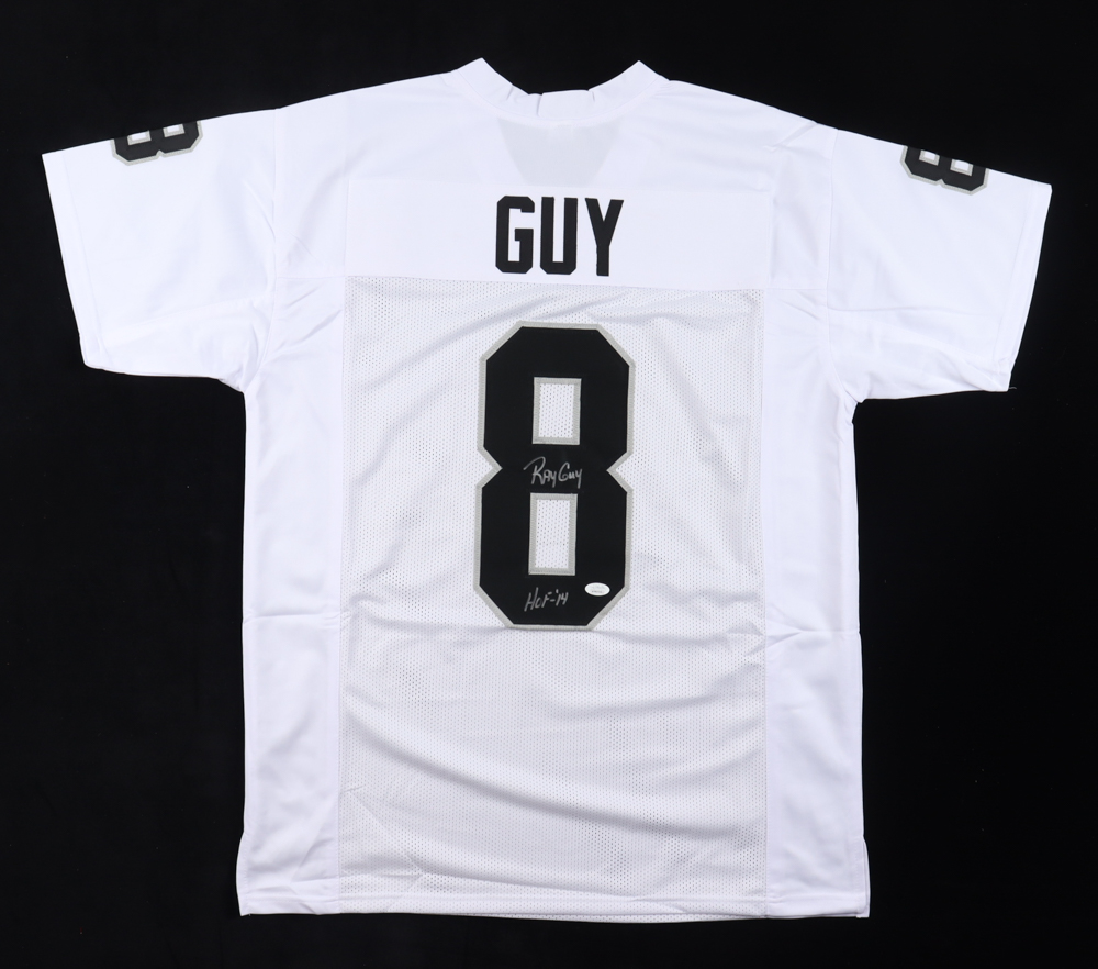 Ray Guy Signed Jersey Inscribed "HOF-14" (JSA) at PristineAuction.com Ray Guy Signed Jersey Inscribed "HOF-14" (JSA) at PristineAuction.com