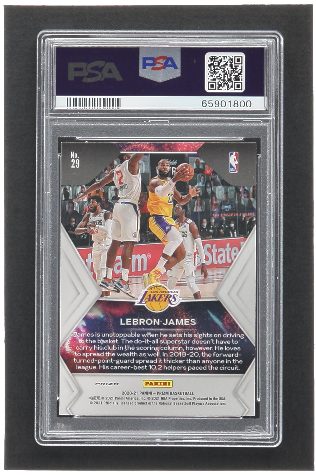 LeBron James 2020-21 Panini Prizm Fireworks Prizms Silver #29 (PSA 9) at PristineAuction.com LeBron James 2020-21 Panini Prizm Fireworks Prizms Silver #29 (PSA 9) at PristineAuction.com