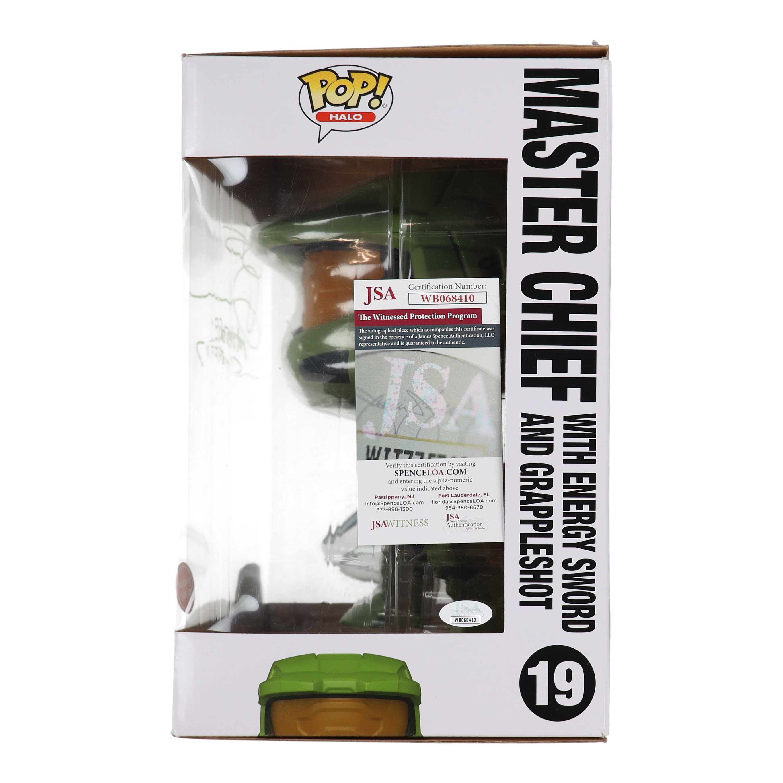 Steve Downes Signed "Halo" #19 Master Chief with Energy Sword and Grappleshot JUMBO Funko Pop! Vinyl Figure Inscribed "Master Chief 117" (JSA) at PristineAuction.com Steve Downes Signed "Halo" #19 Master Chief with Energy Sword and Grappleshot JUMBO Funko Pop! Vinyl Figure Inscribed "Master Chief 117" (JSA) at PristineAuction.com