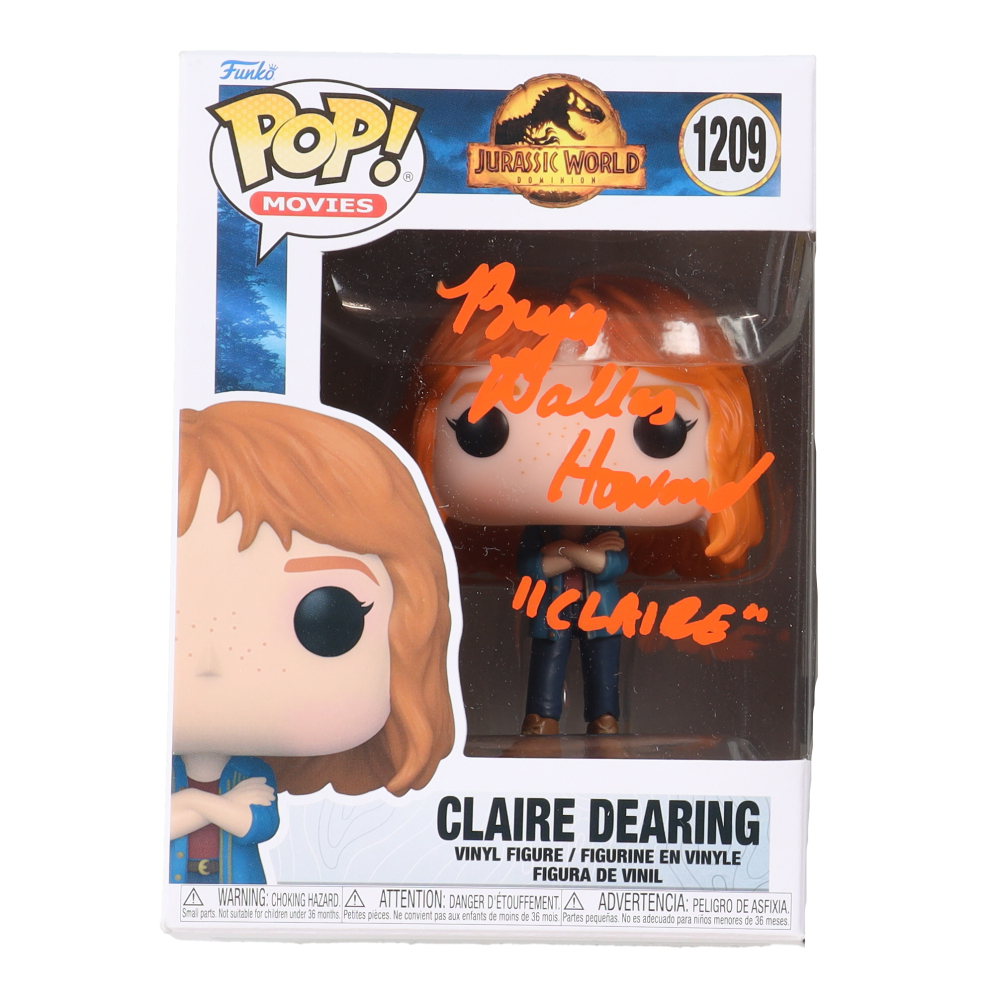 Bryce Dallas Howard Signed "Jurassic World: Dominion" #1209 Claire Dearing Funko Pop! Vinyl Figure Inscribed "Claire" (Beckett) at PristineAuction.com