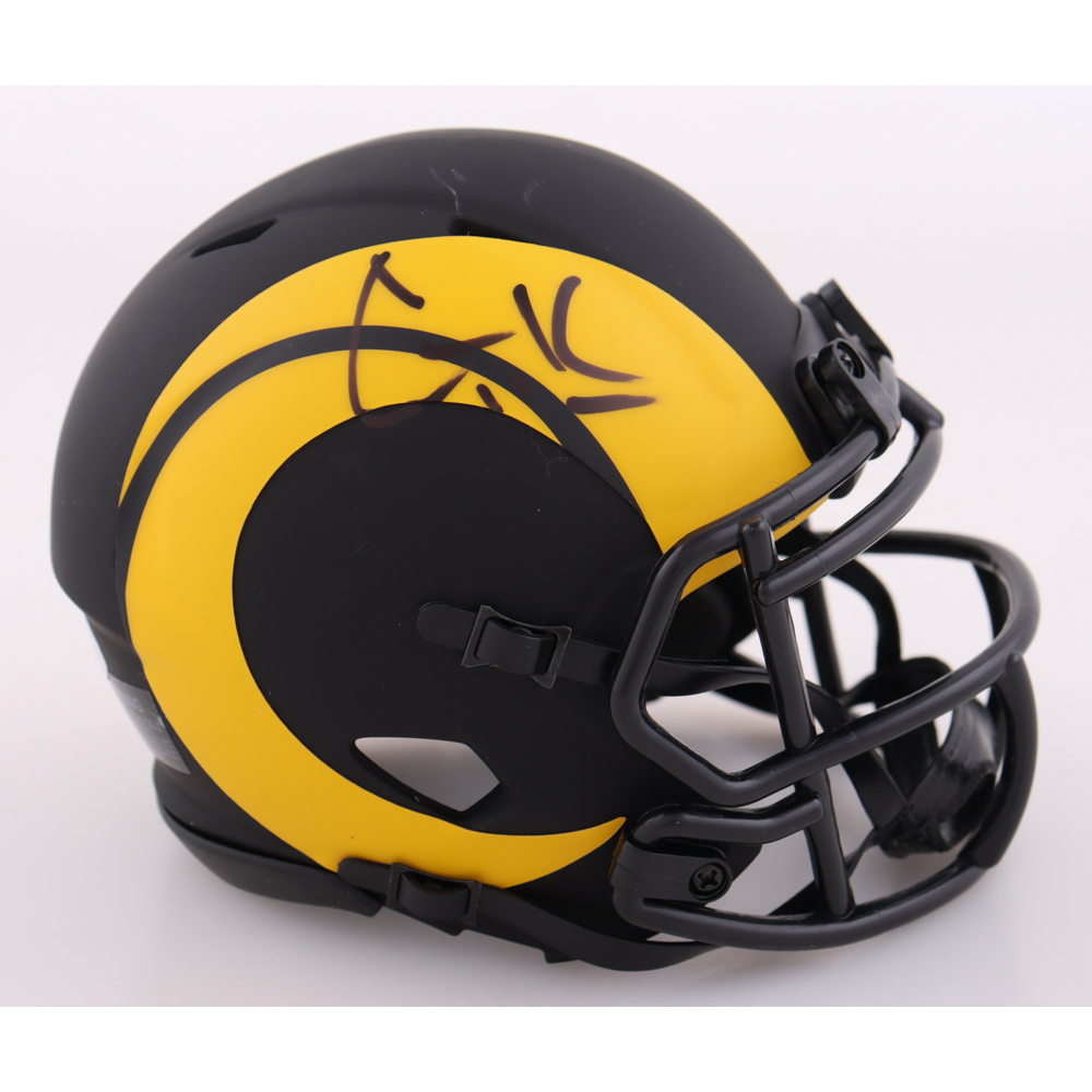 Cooper Kupp Signed Rams Eclipse Alternate Speed Mini Helmet (PSA