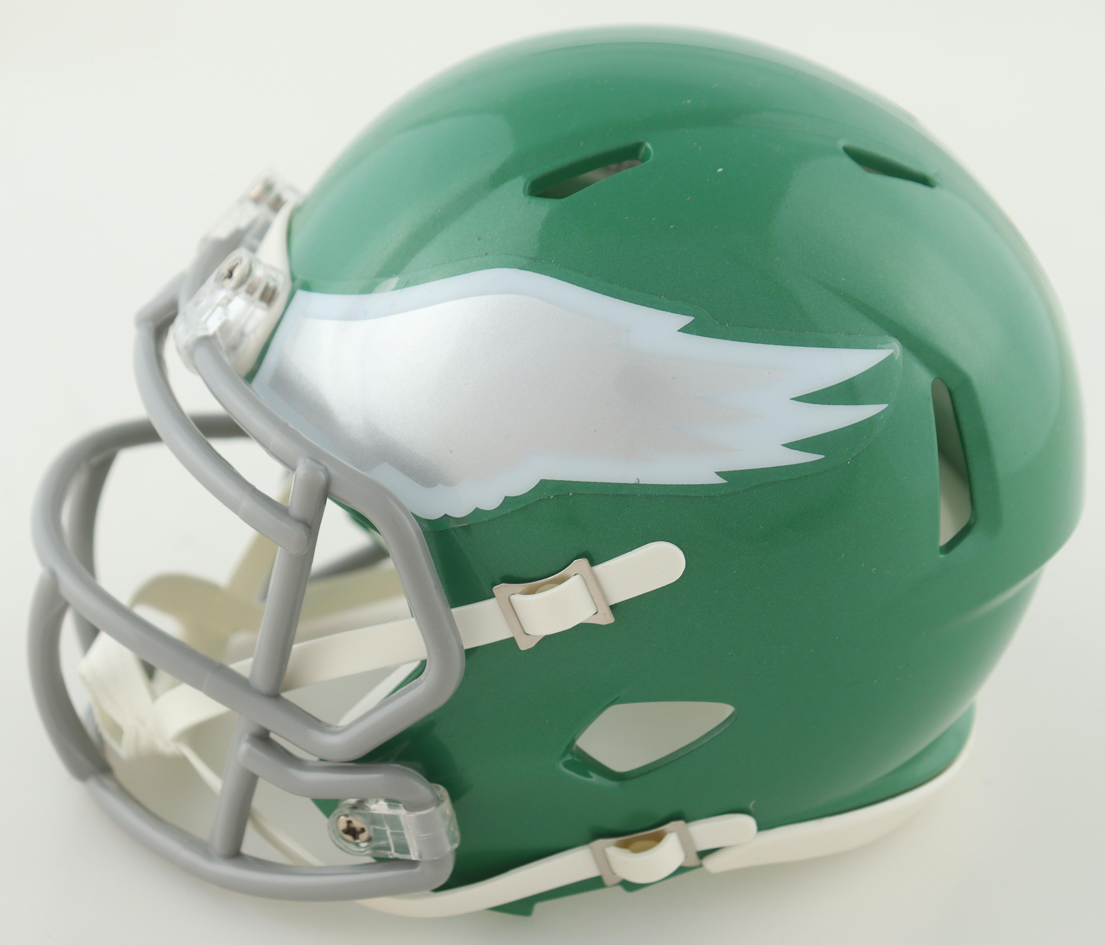 Brandon Graham Signed Eagles Speed Mini Helmet Inscribed "F*** Tom Brady" (Beckett) at PristineAuction.com Brandon Graham Signed Eagles Speed Mini Helmet Inscribed "F*** Tom Brady" (Beckett) at PristineAuction.com