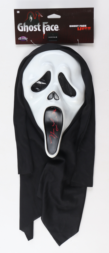 Matthew Lillard Signed "Scream" Ghostface Mask Inscribed "Stu" (JSA) at PristineAuction.com Matthew Lillard Signed "Scream" Ghostface Mask Inscribed "Stu" (JSA) at PristineAuction.com