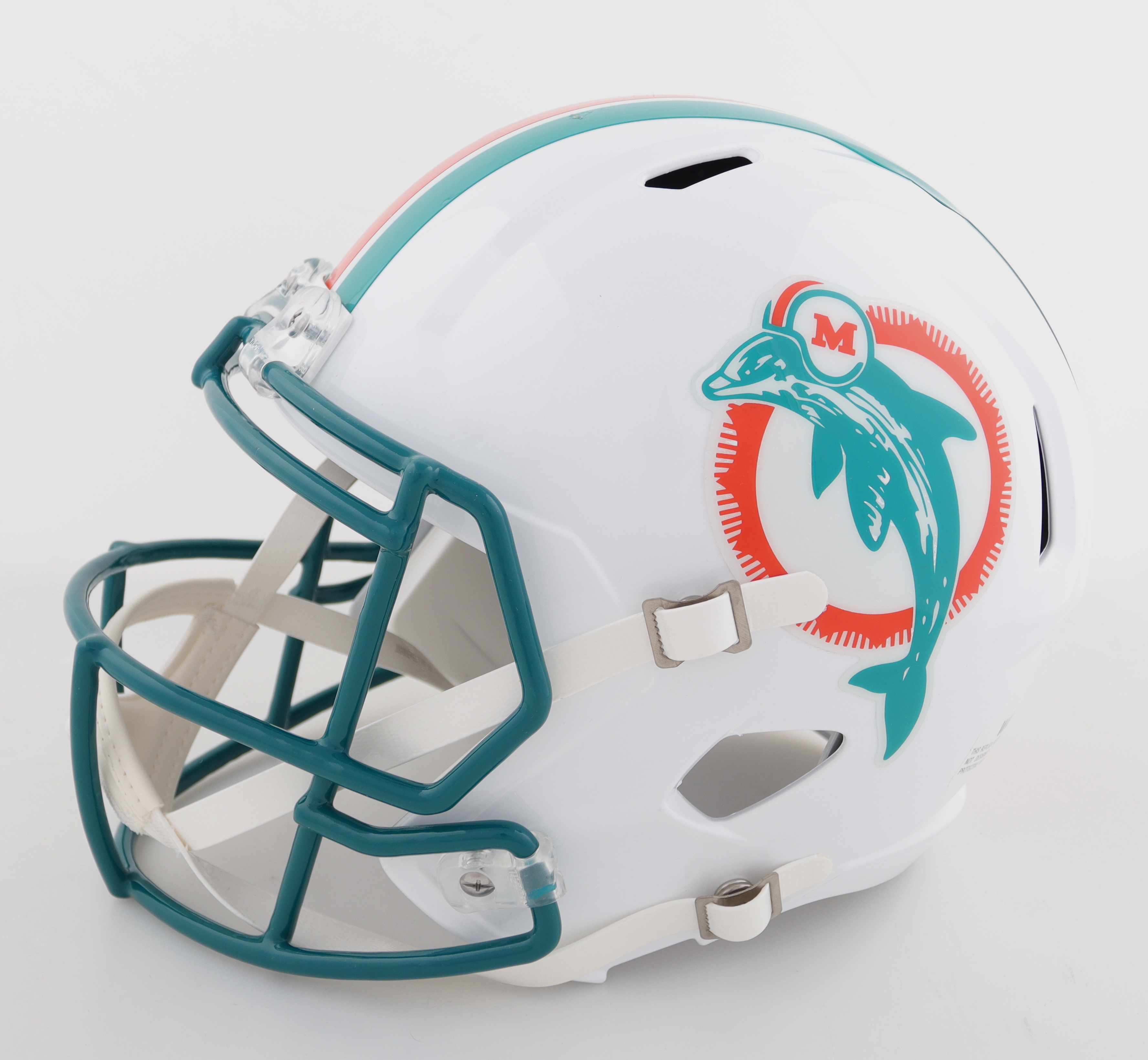 Dan Marino Signed Dolphins Full-Size Throwback Alternate Speed Helmet Inscribed "84 MVP NFL" & "HOF 05" (Beckett) at PristineAuction.com Dan Marino Signed Dolphins Full-Size Throwback Alternate Speed Helmet Inscribed "84 MVP NFL" & "HOF 05" (Beckett) at PristineAuction.com