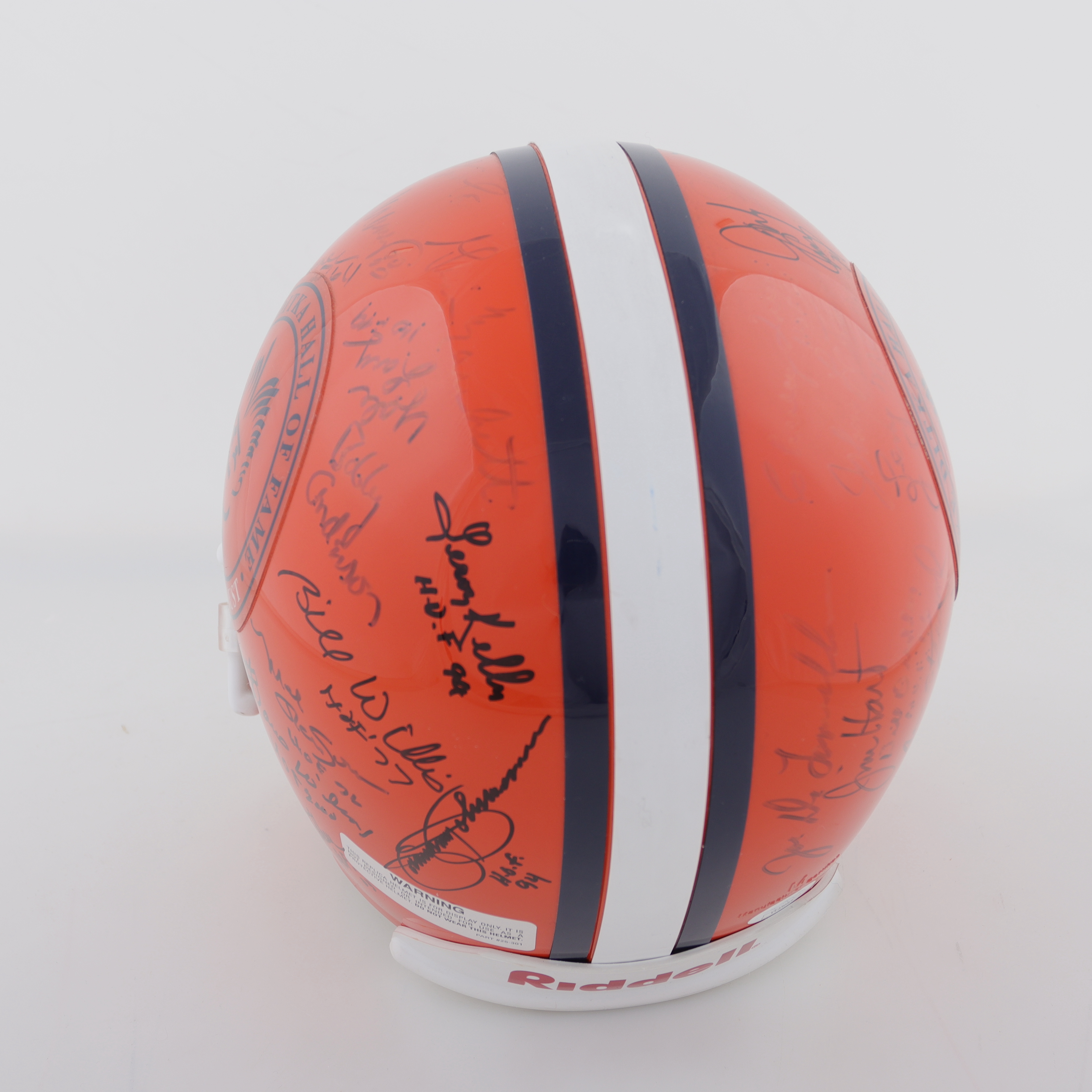 Mike Ditka Hall of Fame Attendees Full-Size Helmet Signed By (35) with Mike Ditka, Steve Largent, Mel Renfro, Jimmy Piersall (JSA) at PristineAuction.com Mike Ditka Hall of Fame Attendees Full-Size Helmet Signed By (35) with Mike Ditka, Steve Largent, Mel Renfro, Jimmy Piersall (JSA) at PristineAuction.com