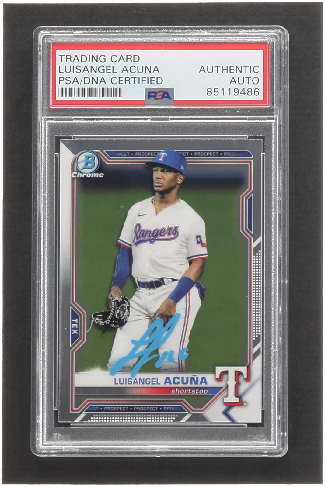 Luisangel Acuna Signed 2021 Bowman Chrome Draft #BDC81 RC (PSA) at PristineAuction.com Luisangel Acuna Signed 2021 Bowman Chrome Draft #BDC81 RC (PSA) at PristineAuction.com