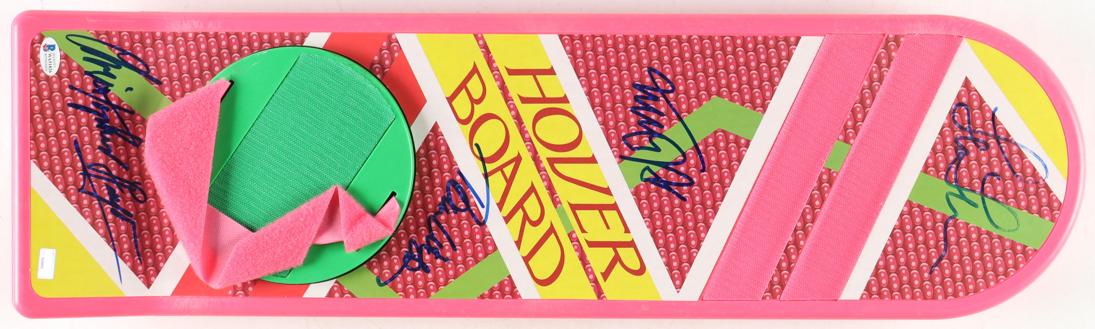 "Back To The Future Part II" Full-Size Hover Board Signed by (4) with Christopher Lloyd, Michael J Fox, Lea Thompson & Tom Wilson (Beckett) at PristineAuction.com "Back To The Future Part II" Full-Size Hover Board Signed by (4) with Christopher Lloyd, Michael J Fox, Lea Thompson & Tom Wilson (Beckett) at PristineAuction.com