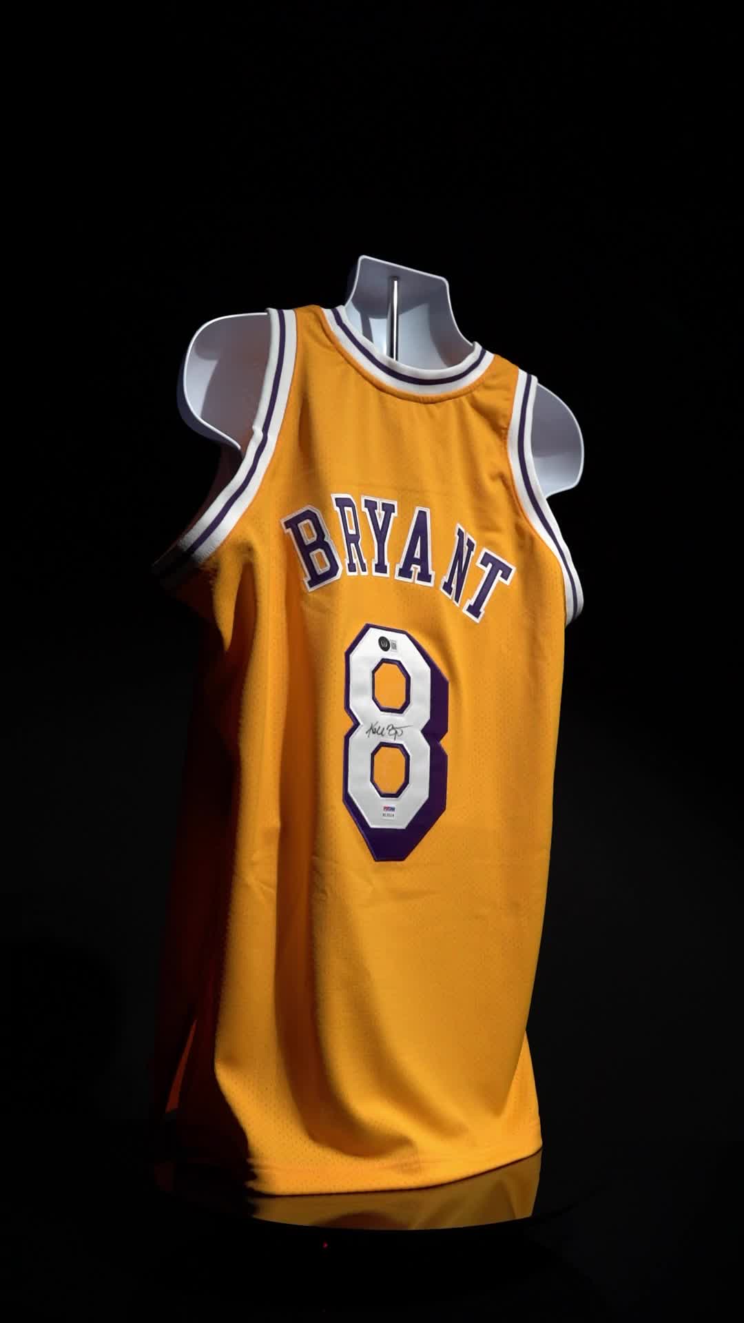 Kobe Bryant Signed Lakers 1996-97 Rookie Year Style Jersey (Beckett & PSA) at PristineAuction.com