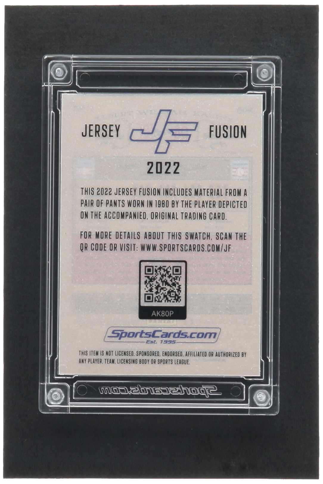 Al Kaline 2022 Jersey Fusion Game Used Swatch #AK80P at PristineAuction.com Al Kaline 2022 Jersey Fusion Game Used Swatch #AK80P at PristineAuction.com