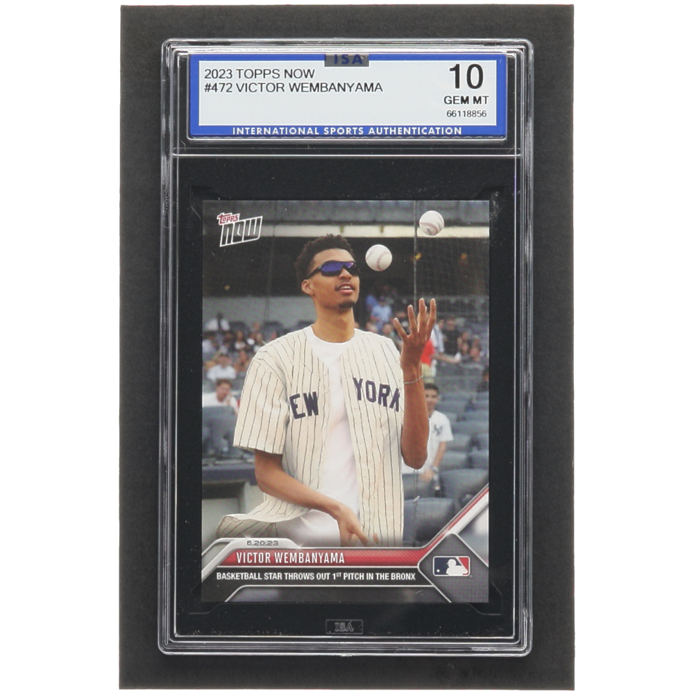 Victor Wembanyama 2023 Topps Now #472 RC (ISA 10) at PristineAuction.com