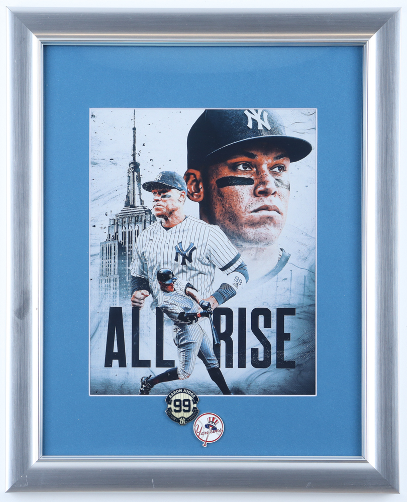 Aaron Judge Yankees Custom Framed Photo with Judge Jersey Number