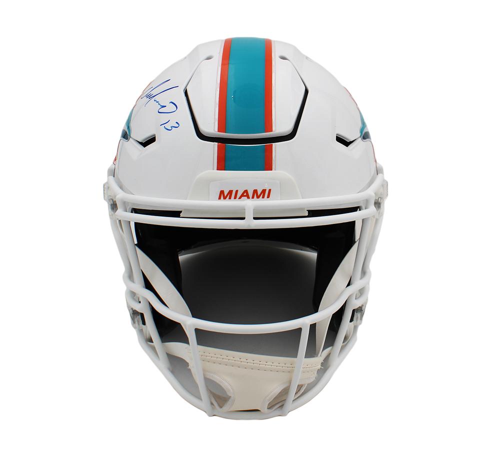 Dan Marino, Mark Clayton & Mark "Super" Duper Signed Dolphins Full-Size Authentic On-Field SpeedFlex Helmet (JSA) at PristineAuction.com Dan Marino, Mark Clayton & Mark "Super" Duper Signed Dolphins Full-Size Authentic On-Field SpeedFlex Helmet (JSA) at PristineAuction.com