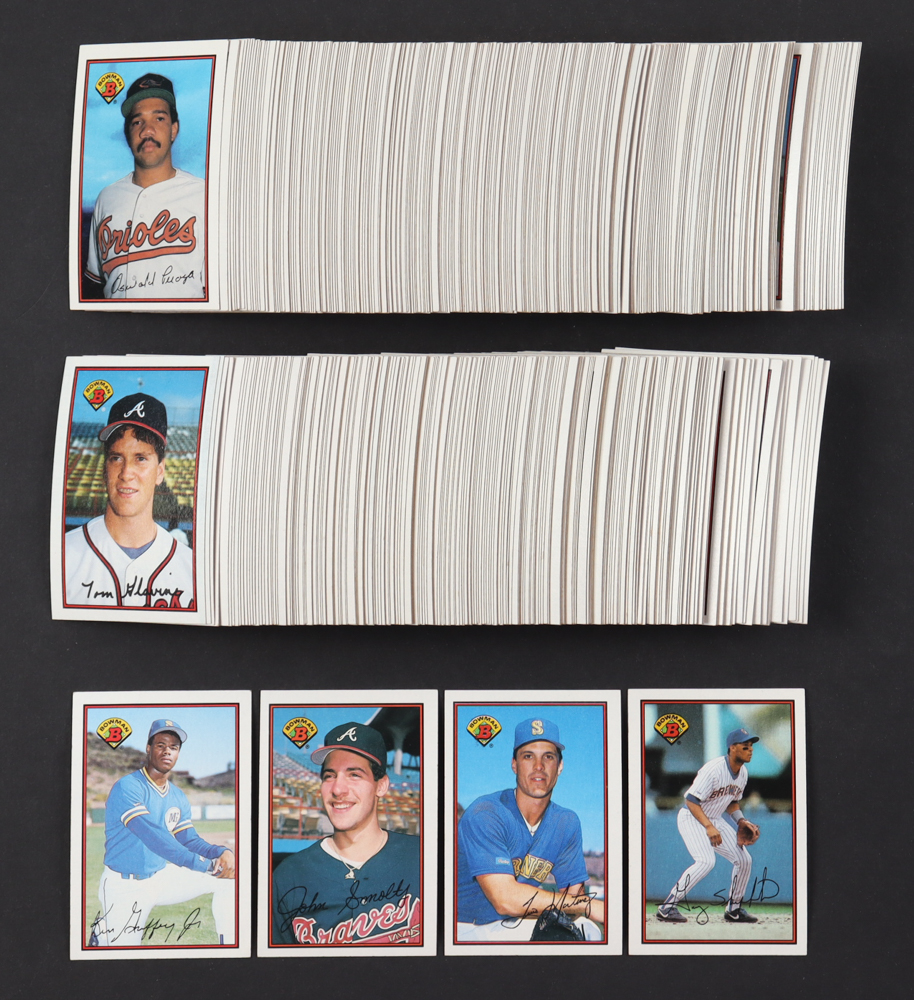 1989 Bowman Baseball Complete Set of (484) Cards with Ken Griffey Jr. #220 RC, Tino Martinez #211 RC, Gary Sheffield #142 RC, John Smoltz #266 RC at PristineAuction.com 1989 Bowman Baseball Complete Set of (484) Cards with Ken Griffey Jr. #220 RC, Tino Martinez #211 RC, Gary Sheffield #142 RC, John Smoltz #266 RC at PristineAuction.com