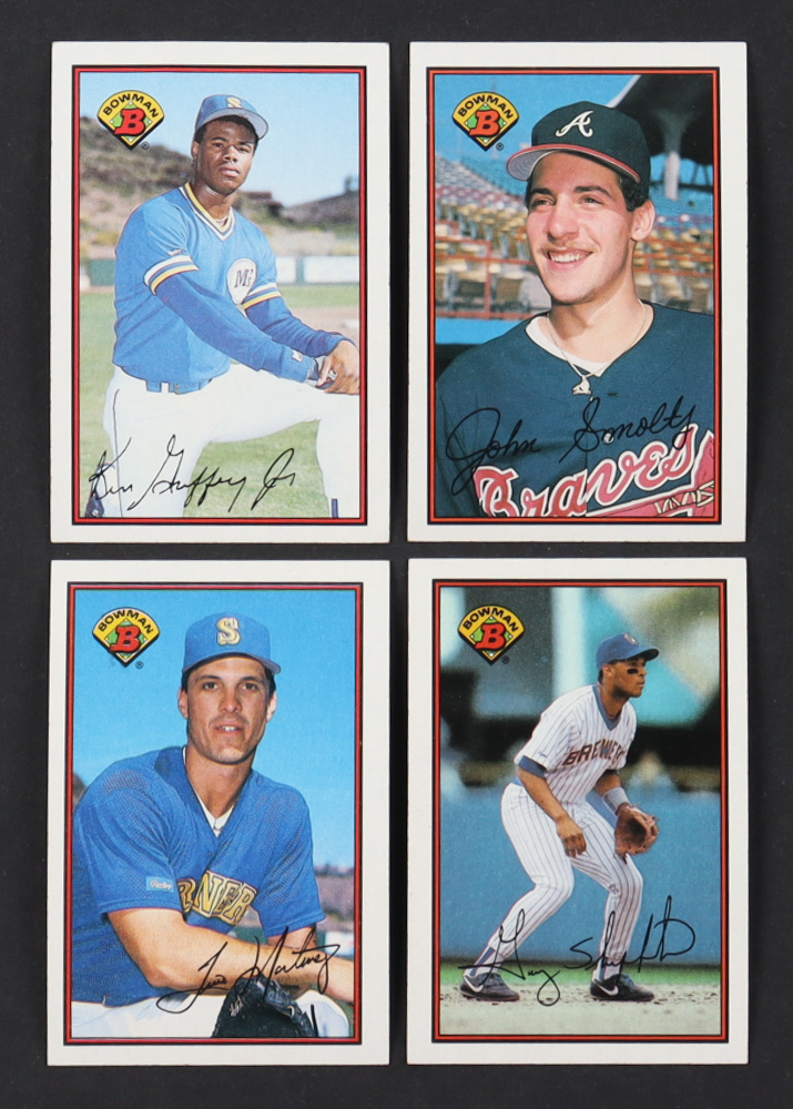 1989 Bowman Baseball Complete Set of (484) Cards with Ken Griffey Jr. #220 RC, Tino Martinez #211 RC, Gary Sheffield #142 RC, John Smoltz #266 RC at PristineAuction.com 1989 Bowman Baseball Complete Set of (484) Cards with Ken Griffey Jr. #220 RC, Tino Martinez #211 RC, Gary Sheffield #142 RC, John Smoltz #266 RC at PristineAuction.com