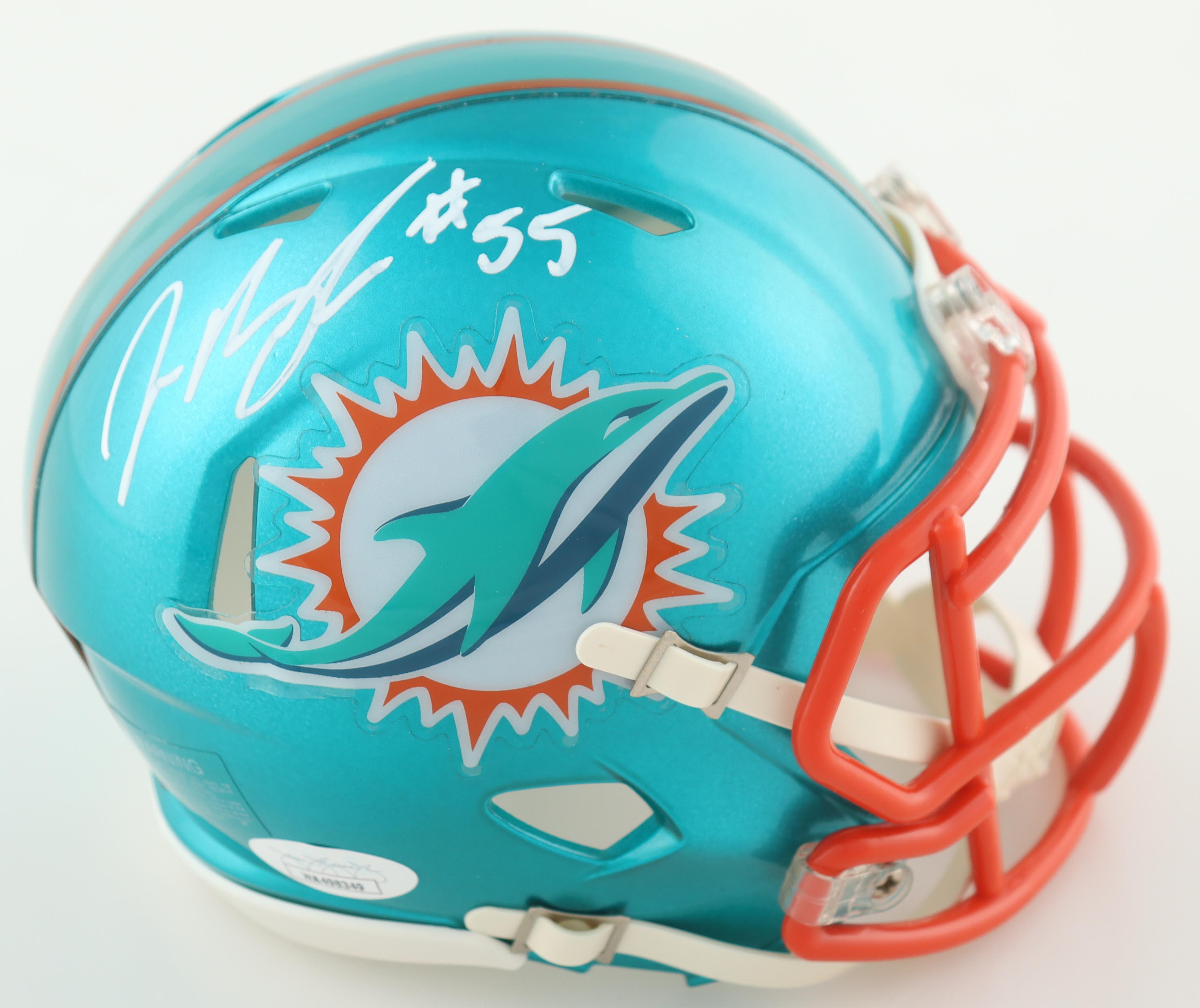 Jerome Baker Signed Dolphins Flash Alternate Speed Mini Helmet (JSA) at PristineAuction.com Jerome Baker Signed Dolphins Flash Alternate Speed Mini Helmet (JSA) at PristineAuction.com