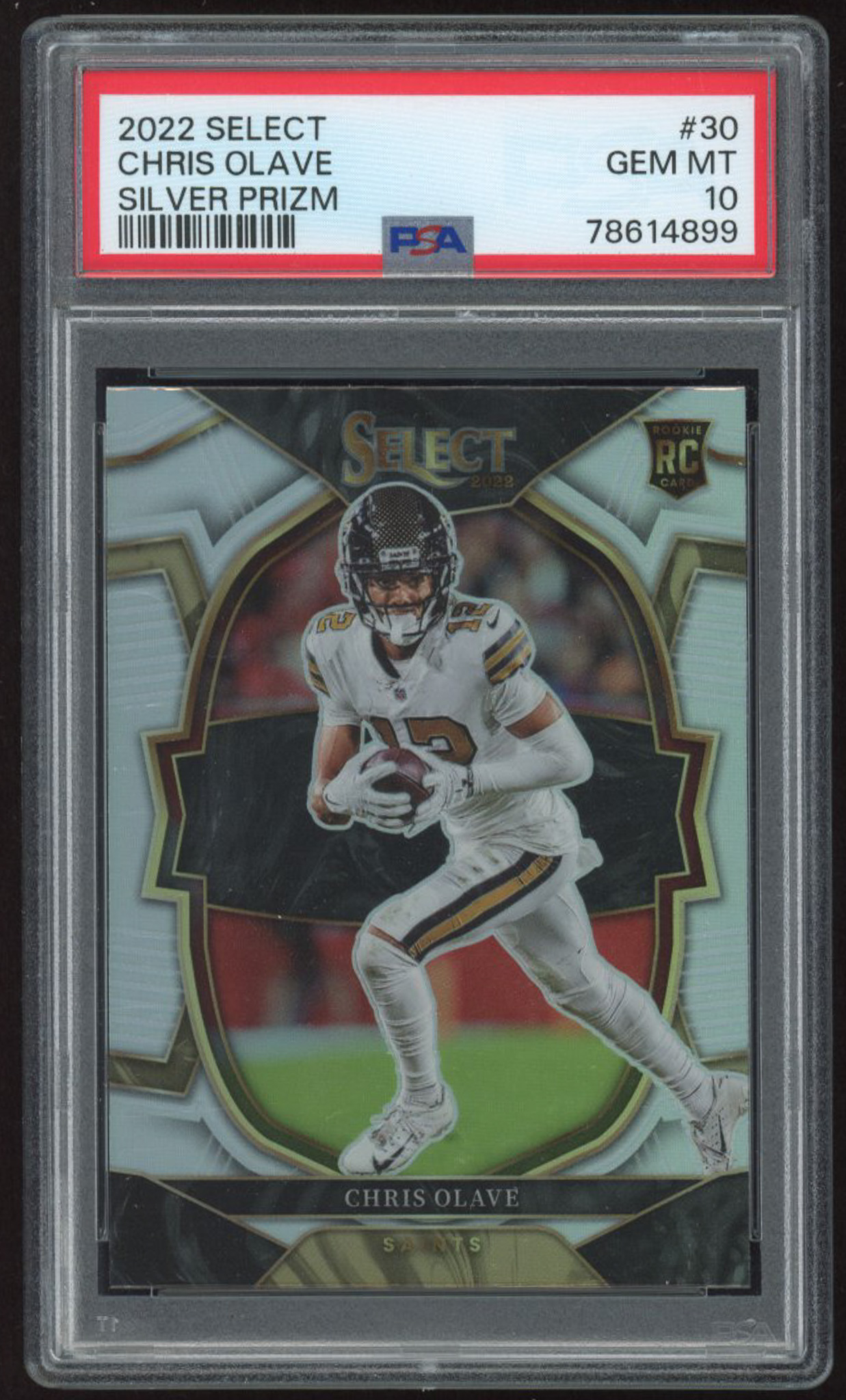 Chris Olave 2022 Select Prizm Silver #30 RC (PSA 10) at PristineAuction.com Chris Olave 2022 Select Prizm Silver #30 RC (PSA 10) at PristineAuction.com