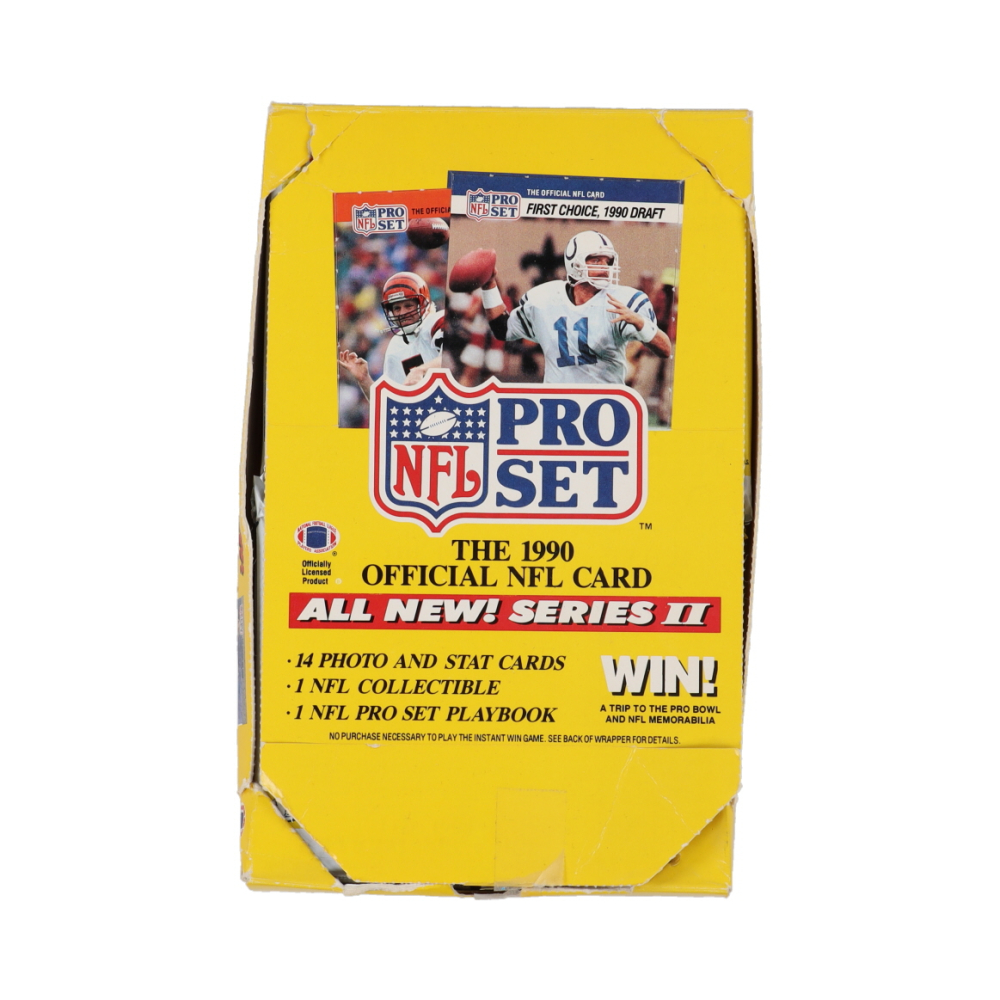 1991 NFL Pro Set Series II Football Box of (36) Packs Pristine Auction