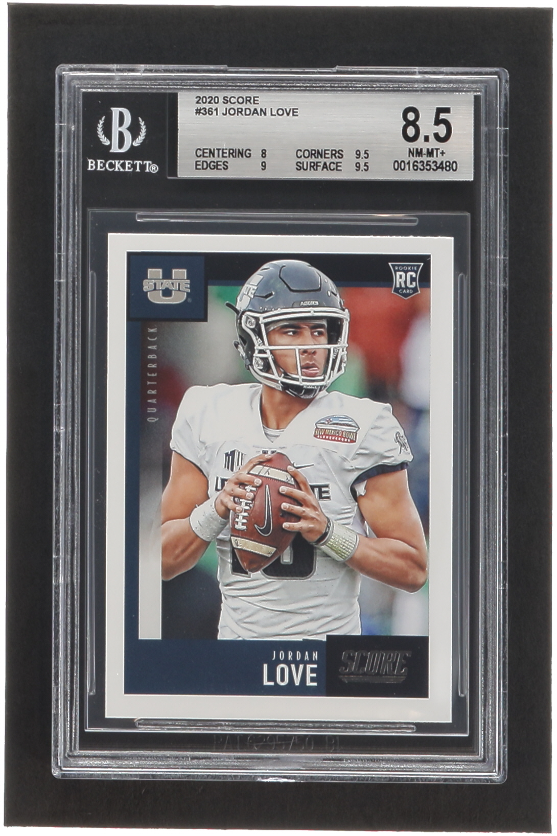 Jordan Love 2020 Score #361 RC (BGS 8.5) at PristineAuction.com Jordan Love 2020 Score #361 RC (BGS 8.5) at PristineAuction.com