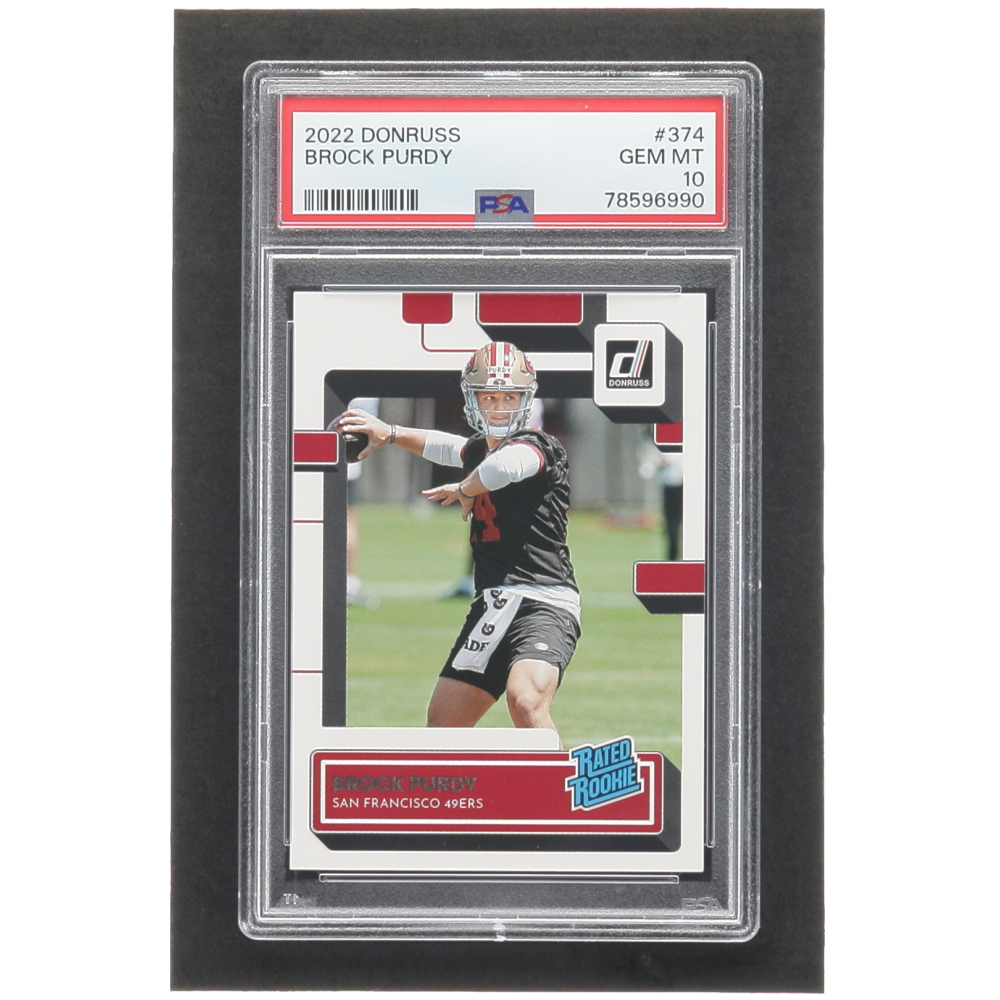 Brock Purdy 2022 Donruss 374 Rr Rc Psa 10 Pristine Auction