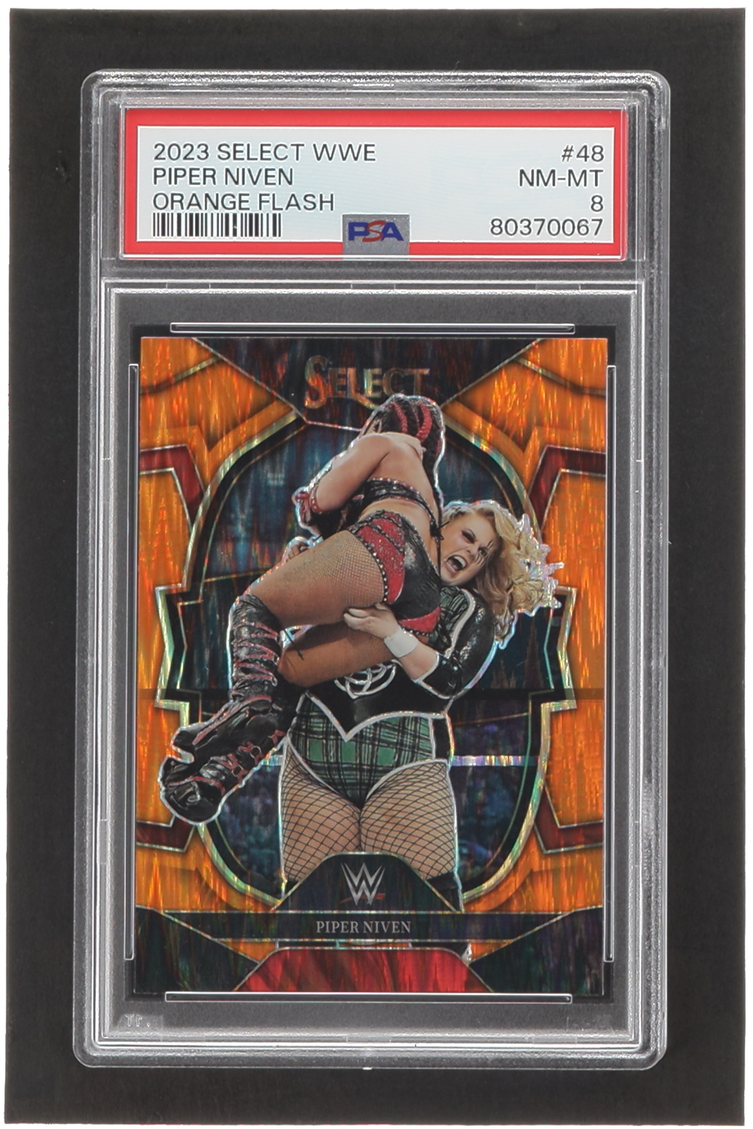 Piper Niven 2023 Select WWE Prizms Orange Flash #48 (PSA 8) at PristineAuction.com Piper Niven 2023 Select WWE Prizms Orange Flash #48 (PSA 8) at PristineAuction.com