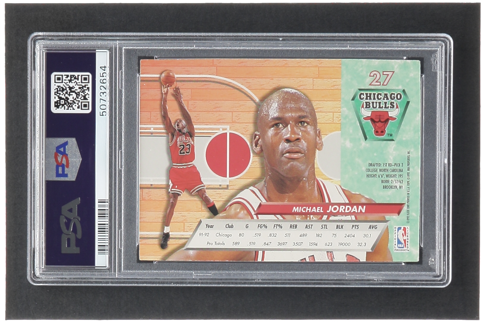 Michael Jordan 1992-93 Ultra #27 (PSA 9) at PristineAuction.com Michael Jordan 1992-93 Ultra #27 (PSA 9) at PristineAuction.com