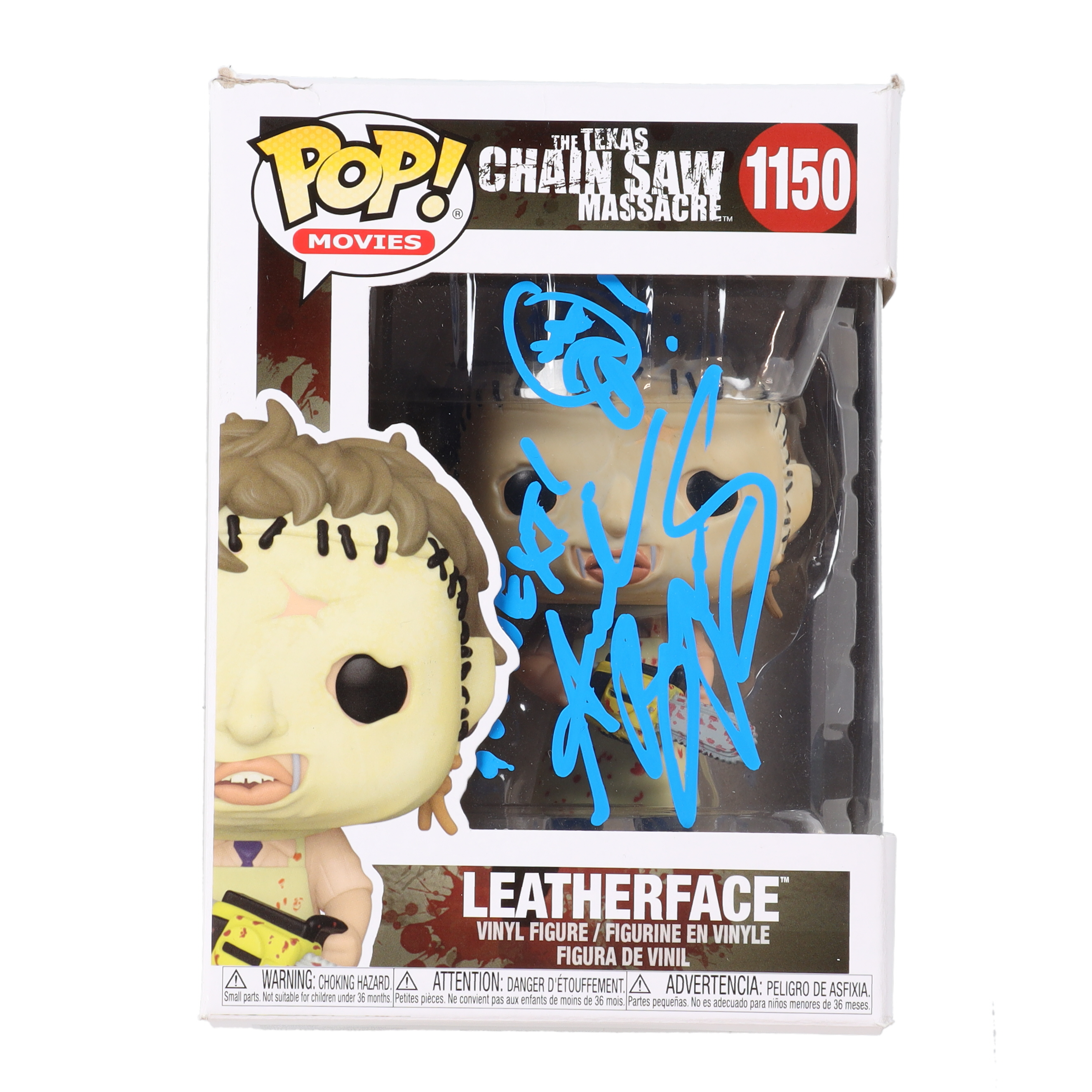 Andrew Bryniarski Signed "The Texas Chainsaw Massacre" #1150 Leatherface Funko Pop! Vinyl Figure Inscribed "You're Next!" with Hand-Drawn Face (Beckett) at PristineAuction.com Andrew Bryniarski Signed "The Texas Chainsaw Massacre" #1150 Leatherface Funko Pop! Vinyl Figure Inscribed "You're Next!" with Hand-Drawn Face (Beckett) at PristineAuction.com