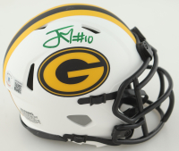Jordan Love Signed Packers Lunar Eclipse Alternate Speed Mini Helmet (Beckett) at PristineAuction.com