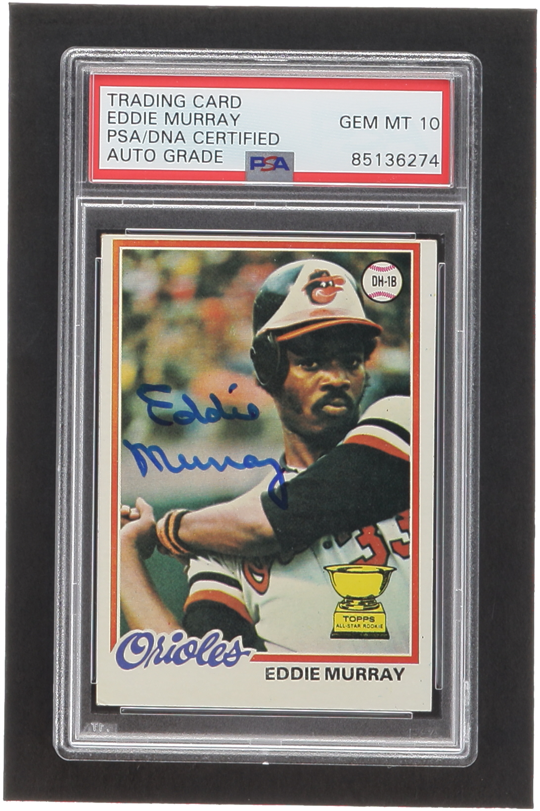 Eddie Murray Signed 1978 Topps #36 RC (PSA | Auto 10) at PristineAuction.com Eddie Murray Signed 1978 Topps #36 RC (PSA | Auto 10) at PristineAuction.com