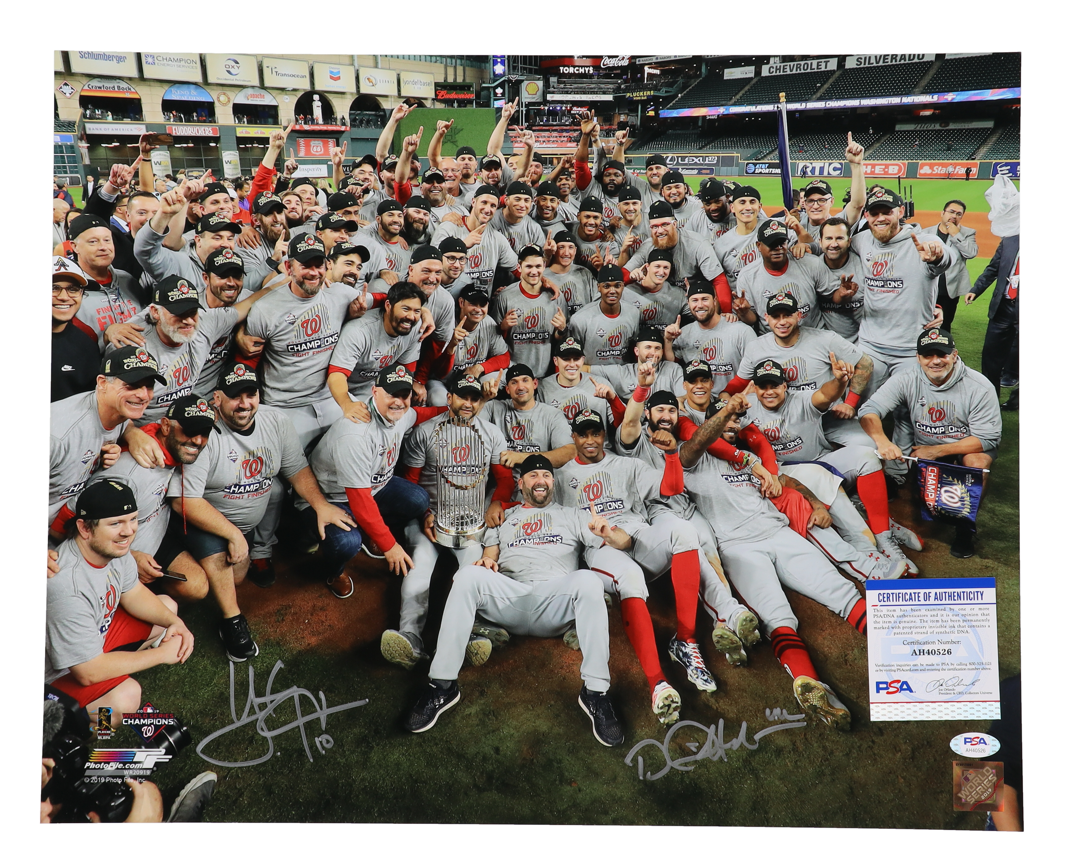 Daniel Hudson & Yan Gomez Signed Nationals 16x20 Photo (PSA) at PristineAuction.com Daniel Hudson & Yan Gomez Signed Nationals 16x20 Photo (PSA) at PristineAuction.com