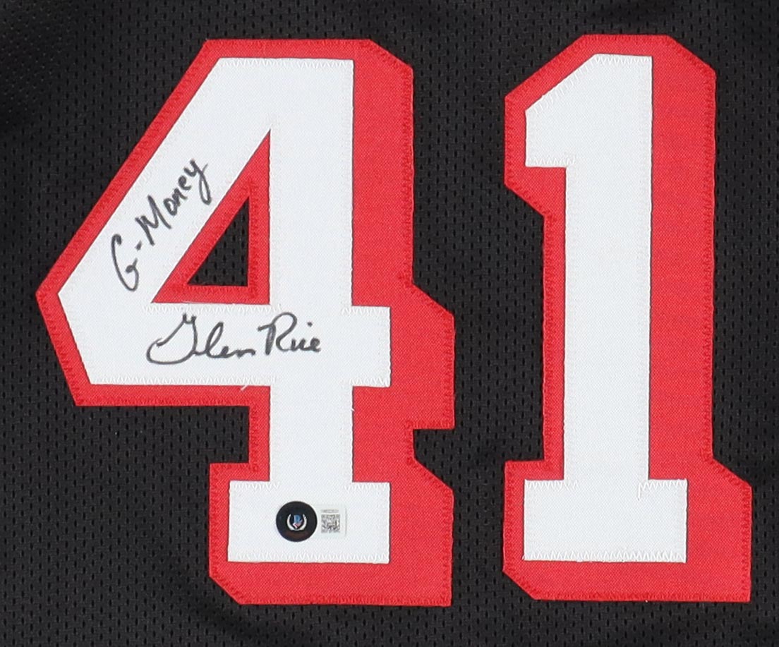 Glen Rice Signed Jersey Inscribed "G.Money" (Beckett) at PristineAuction.com Glen Rice Signed Jersey Inscribed "G.Money" (Beckett) at PristineAuction.com