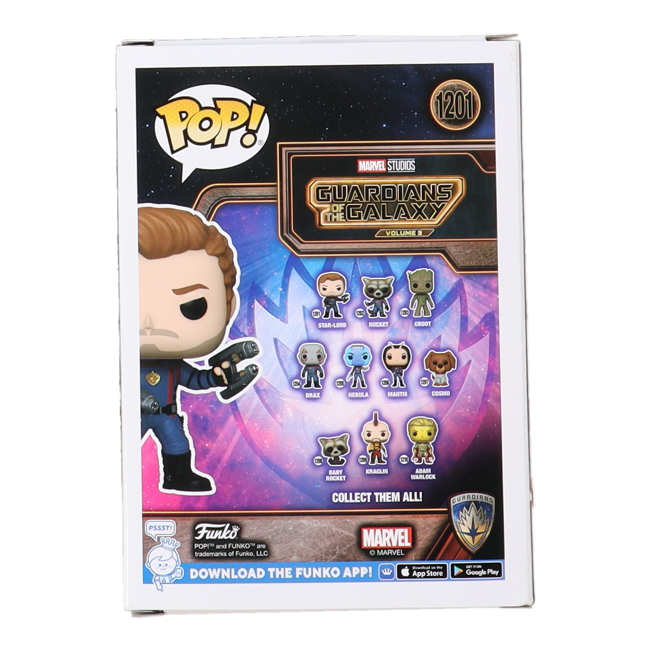 Chris Pratt Signed "Guardians of the Galaxy" #1201 Star-Lord Funko Pop! Vinyl Figure (JSA) at PristineAuction.com Chris Pratt Signed "Guardians of the Galaxy" #1201 Star-Lord Funko Pop! Vinyl Figure (JSA) at PristineAuction.com