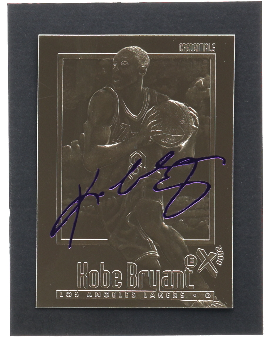 Kobe Bryant 1996-97 Skybox EX-2000 Purple Signature 23Kt Gold RC at PristineAuction.com Kobe Bryant 1996-97 Skybox EX-2000 Purple Signature 23Kt Gold RC at PristineAuction.com