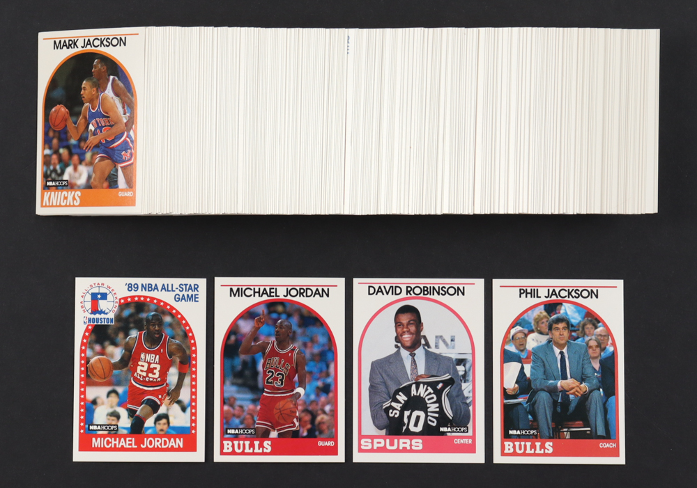 1989-90 Hoops Basketball Complete Set of (300) Cards with Michael Jordan #21 AS, Michael Jordan #200, David Robinson #138 SP RC, Phil Jackson #266 at PristineAuction.com 1989-90 Hoops Basketball Complete Set of (300) Cards with Michael Jordan #21 AS, Michael Jordan #200, David Robinson #138 SP RC, Phil Jackson #266 at PristineAuction.com