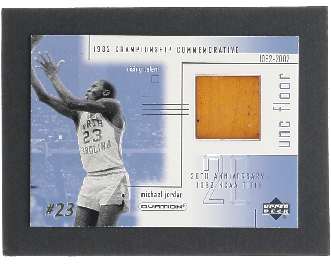Michael Jordan 2001-02 Upper Deck Ovation MJ UNC Memorabilia #MJF1 Floor at PristineAuction.com Michael Jordan 2001-02 Upper Deck Ovation MJ UNC Memorabilia #MJF1 Floor at PristineAuction.com