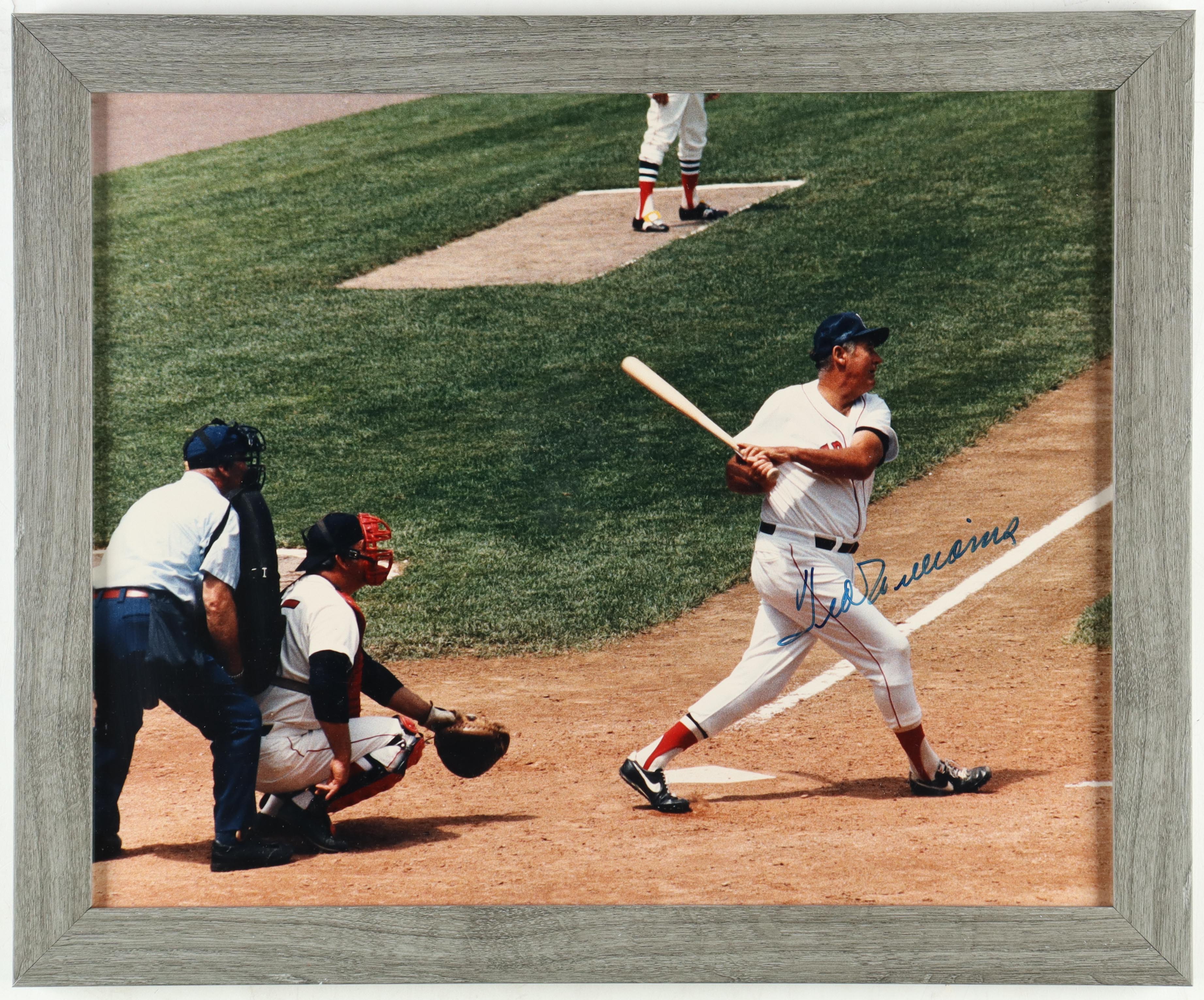 Ted Williams Signed Red Sox Custom Framed Photo Display (Beckett) at PristineAuction.com Ted Williams Signed Red Sox Custom Framed Photo Display (Beckett) at PristineAuction.com