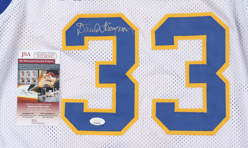 David Thompson Signed Jersey (JSA) at PristineAuction.com David Thompson Signed Jersey (JSA) at PristineAuction.com