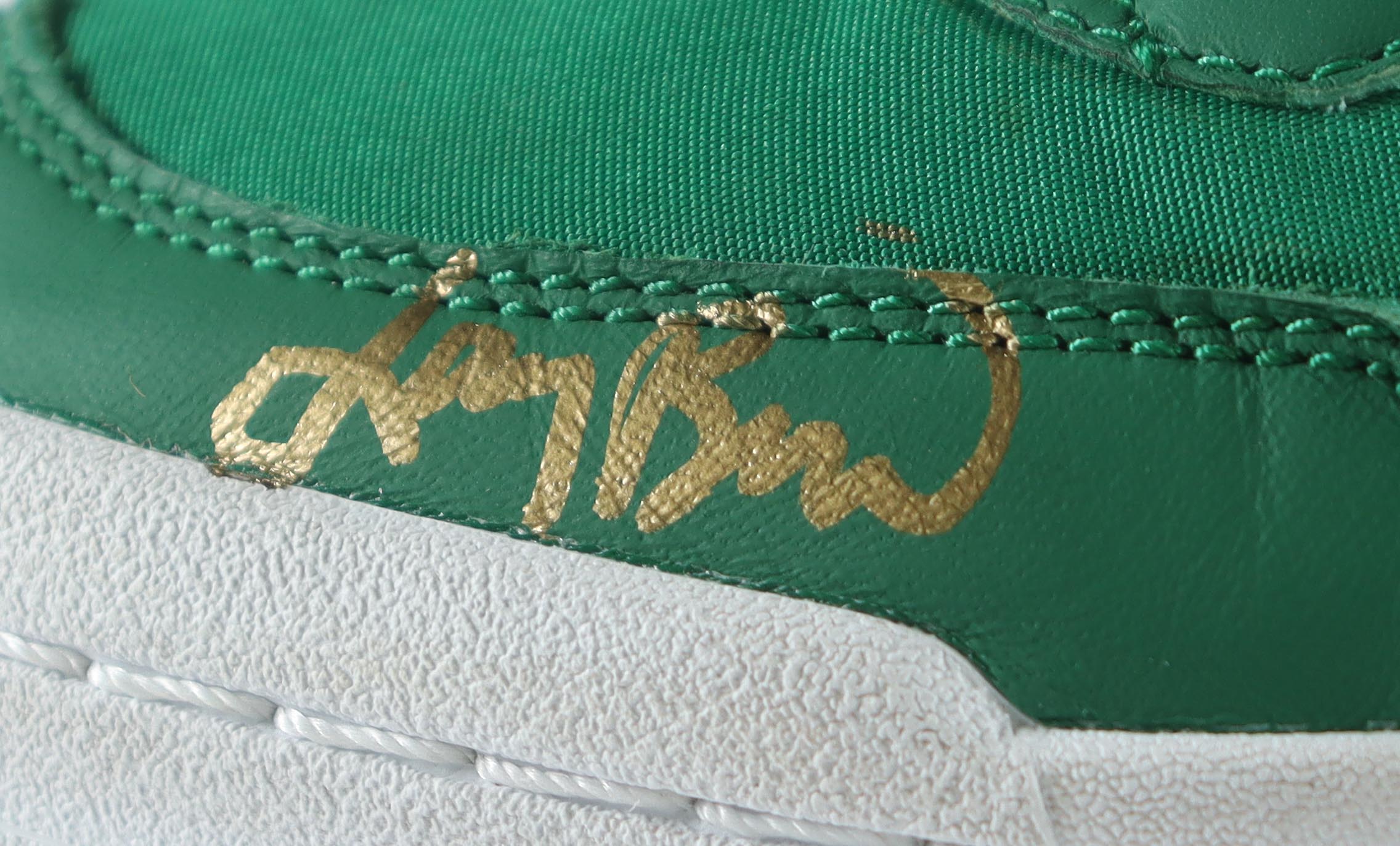 Larry Bird Signed Converse Special Edition 1984 Celtics Basketball Shoe with Wood Glass Display Case (PSA) at PristineAuction.com Larry Bird Signed Converse Special Edition 1984 Celtics Basketball Shoe with Wood Glass Display Case (PSA) at PristineAuction.com