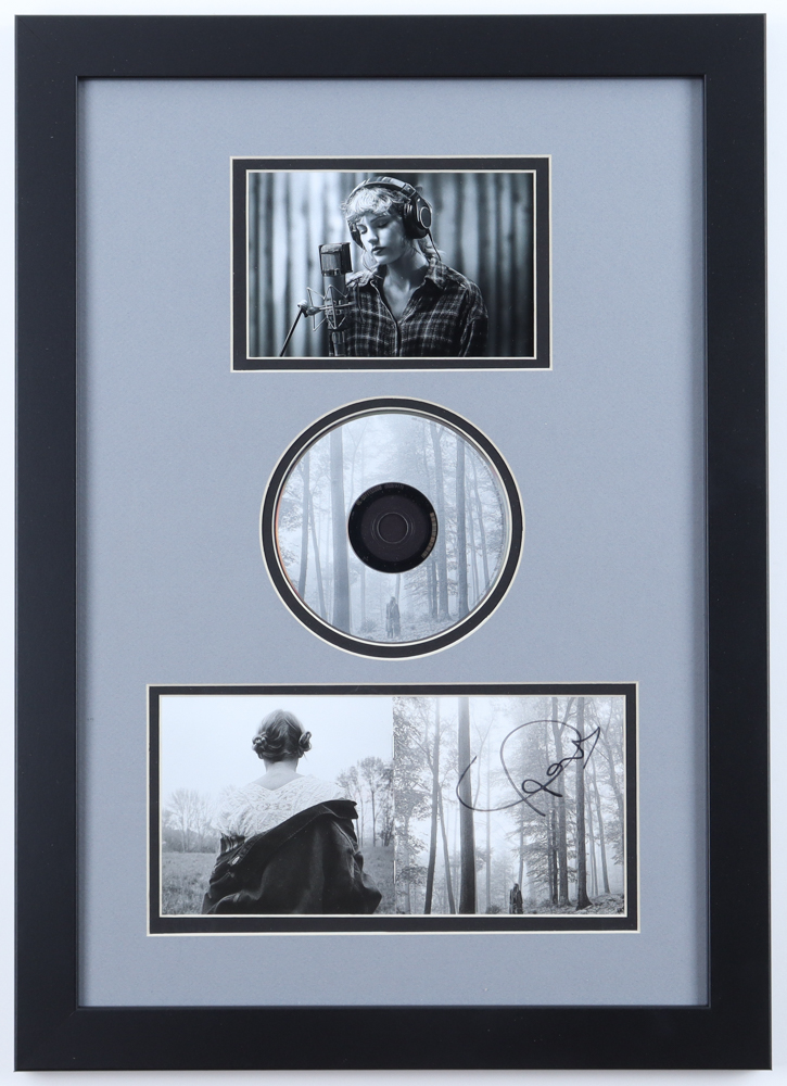Taylor Swift Signed "Folklore" Custom Framed CD Display (Beckett) at PristineAuction.com Taylor Swift Signed "Folklore" Custom Framed CD Display (Beckett) at PristineAuction.com