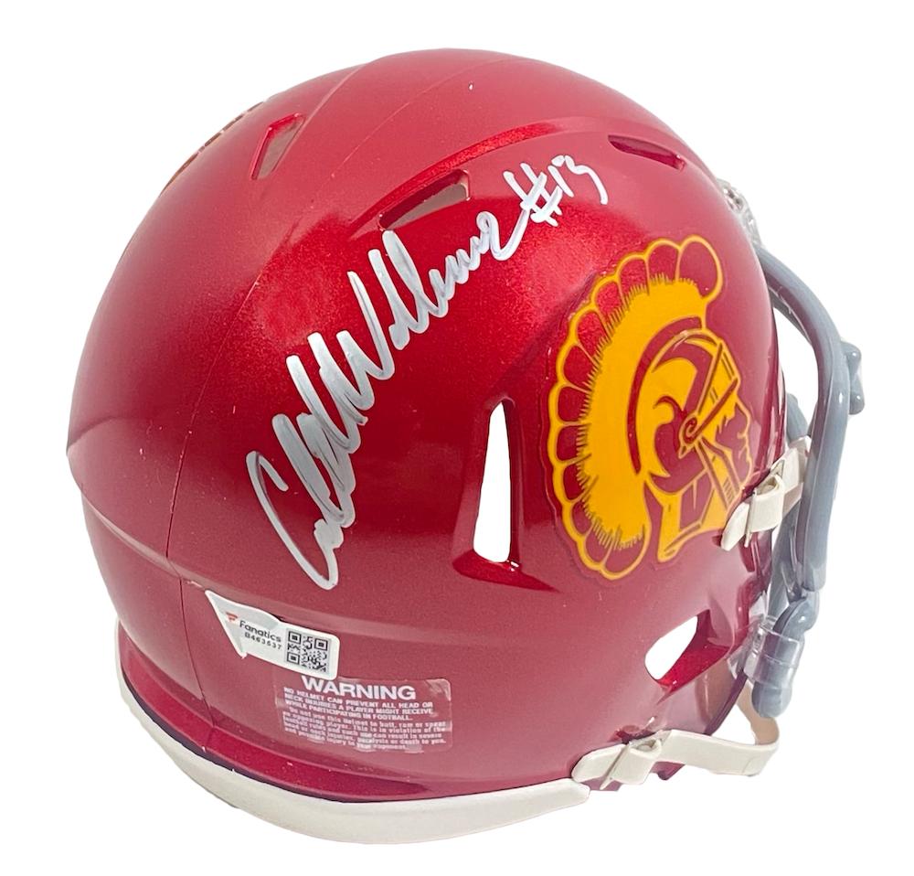 Caleb Williams Signed USC Trojans Speed Mini Helmet (Fanatics) at PristineAuction.com Caleb Williams Signed USC Trojans Speed Mini Helmet (Fanatics) at PristineAuction.com