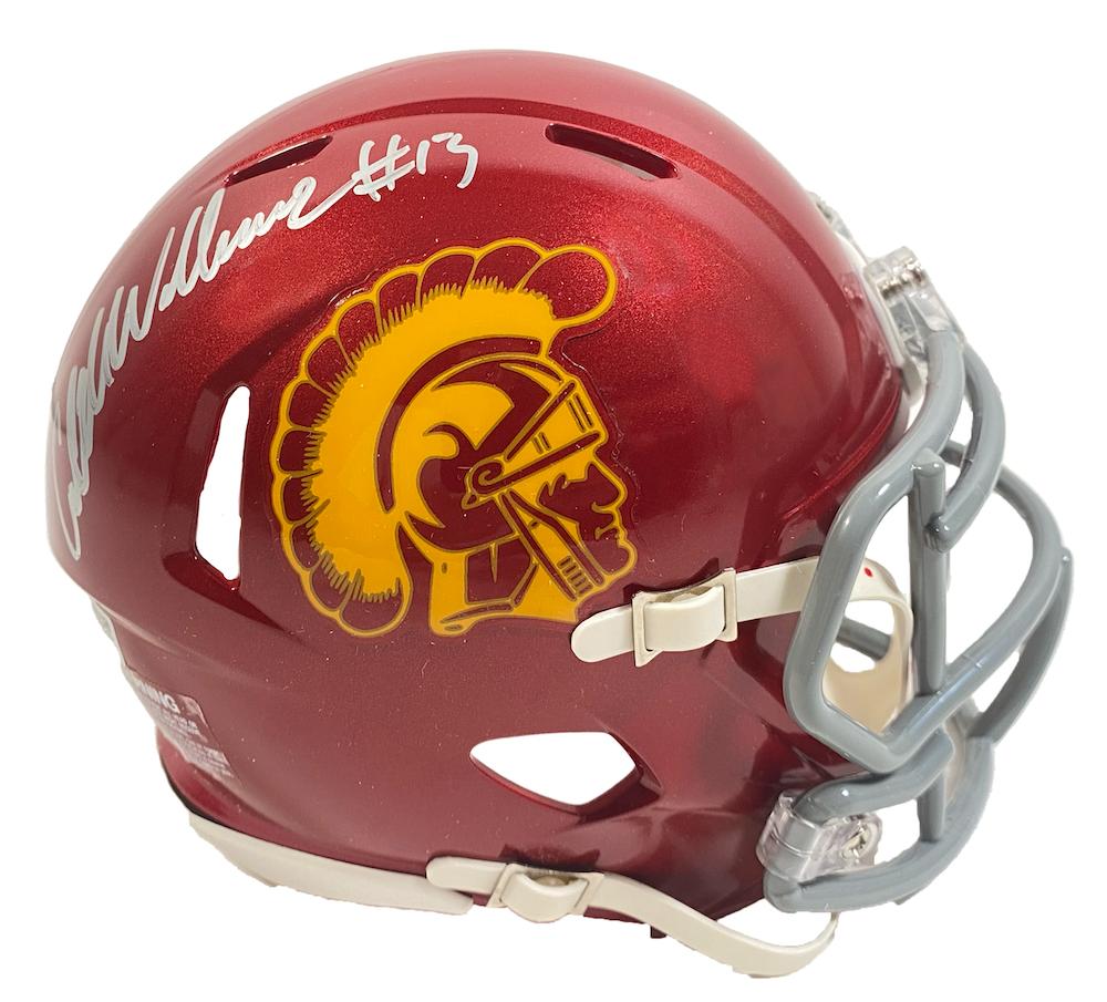 Caleb Williams Signed USC Trojans Speed Mini Helmet (Fanatics) at PristineAuction.com Caleb Williams Signed USC Trojans Speed Mini Helmet (Fanatics) at PristineAuction.com
