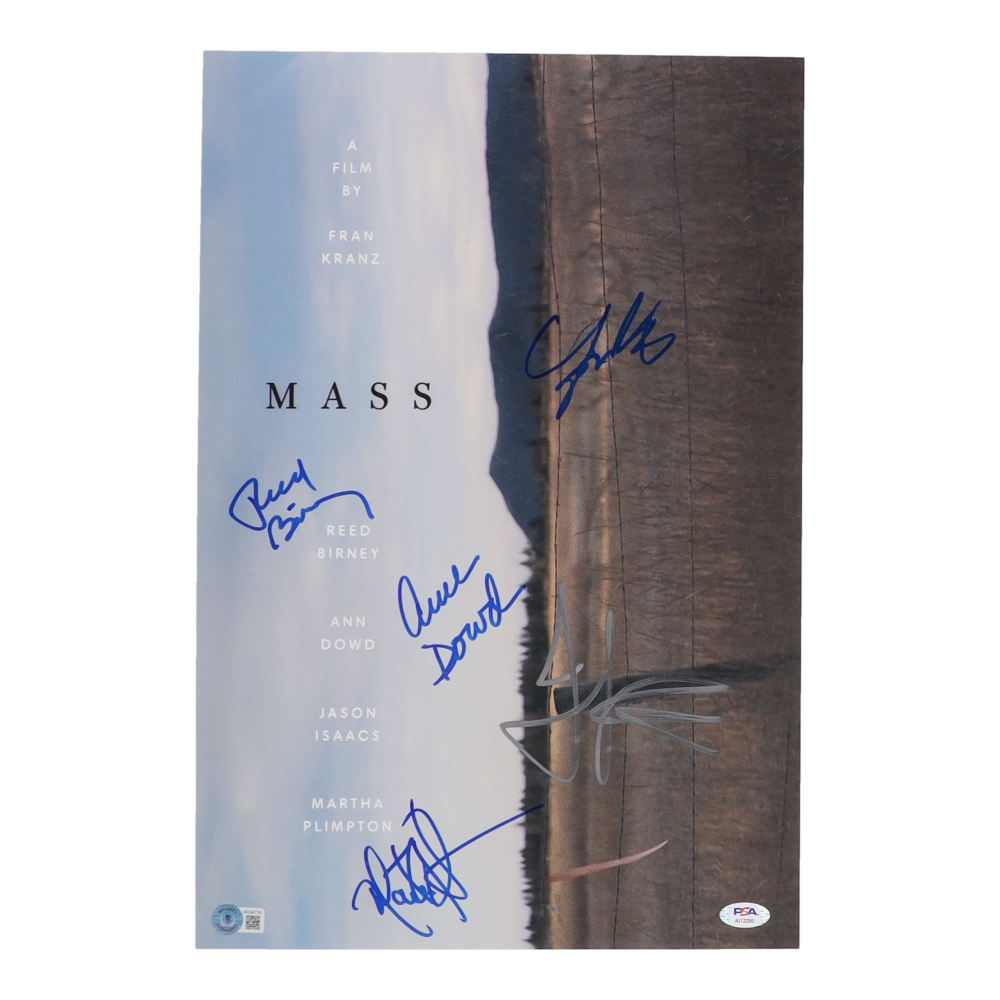 "Mass" 12x18 Movie Poster Signed By (5) with Jason Isaacs, Martha Plimpton, Reed Birney, Ann Dowd (Beckett & PSA) at PristineAuction.com