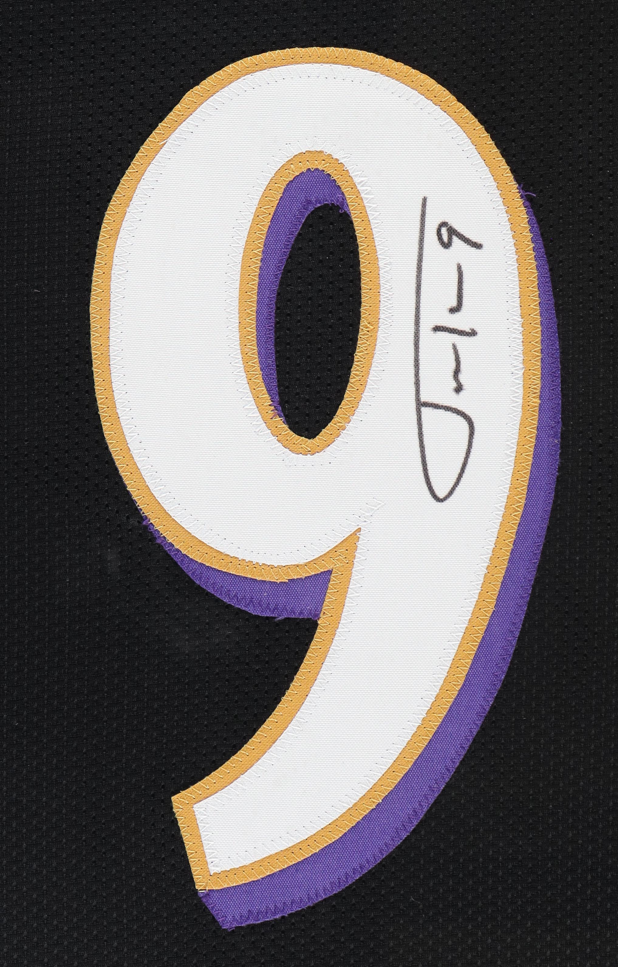 Justin Tucker Signed Custom Framed Jersey Display (Beckett) at PristineAuction.com Justin Tucker Signed Custom Framed Jersey Display (Beckett) at PristineAuction.com